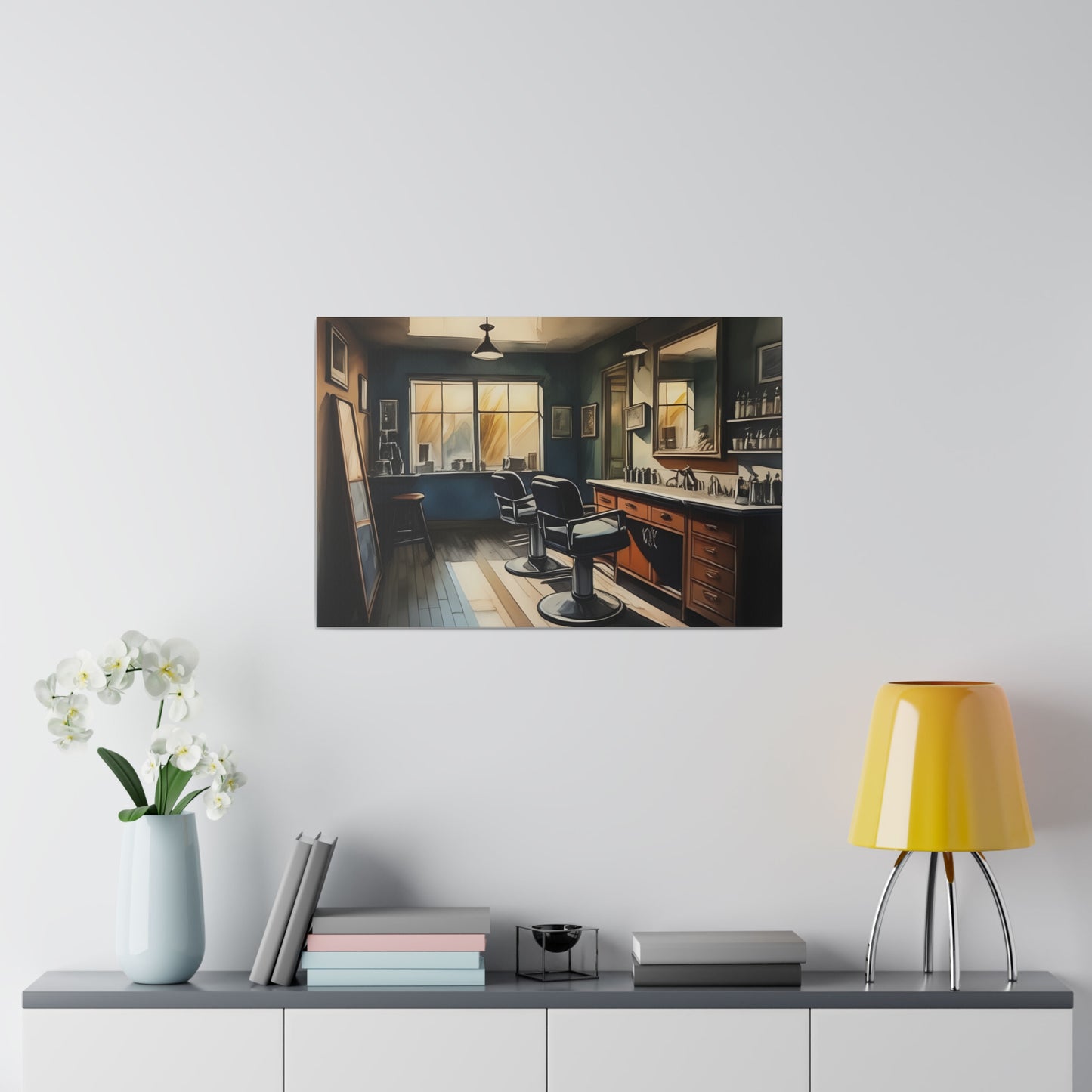 Barbershop, Wall Art, Matte Canvas, Stretched, 0.75"