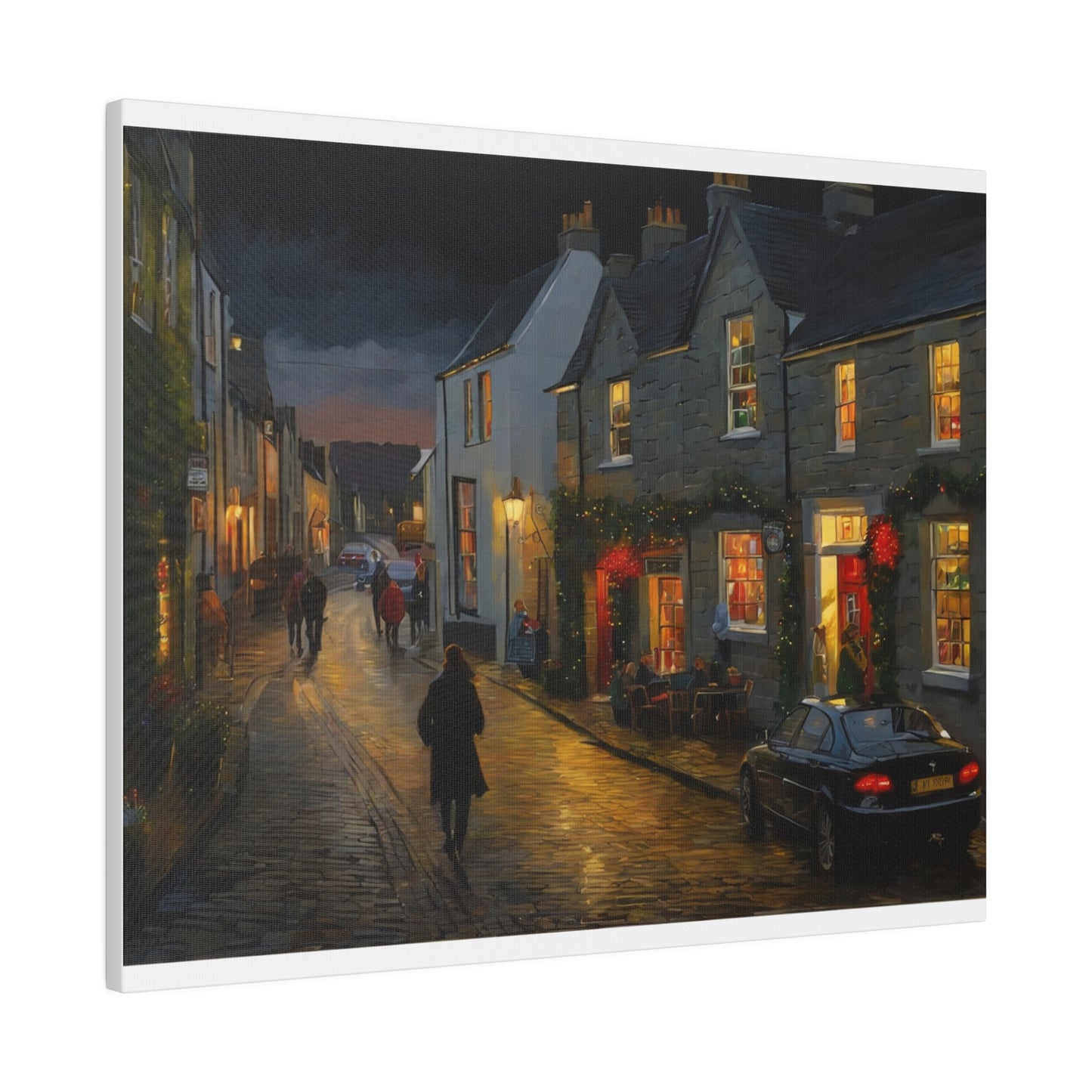 Calm Town, Wall Art, Matte Canvas, Stretched, 0.75"