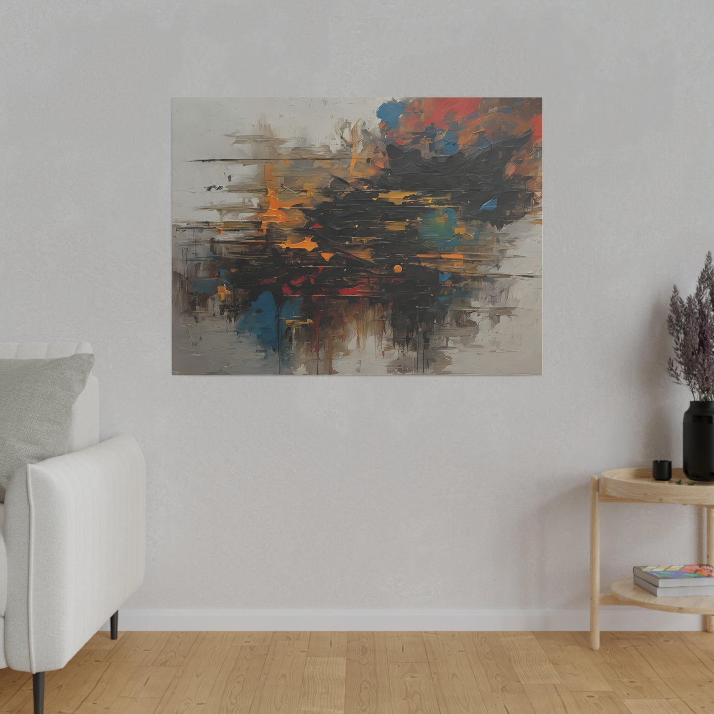 Abstract, Wall Art, Matte Canvas, Stretched, 0.75"