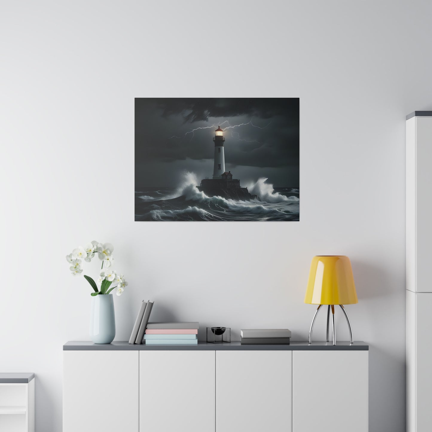 The light house, Wall Art, Matte Canvas, Stretched, 0.75"