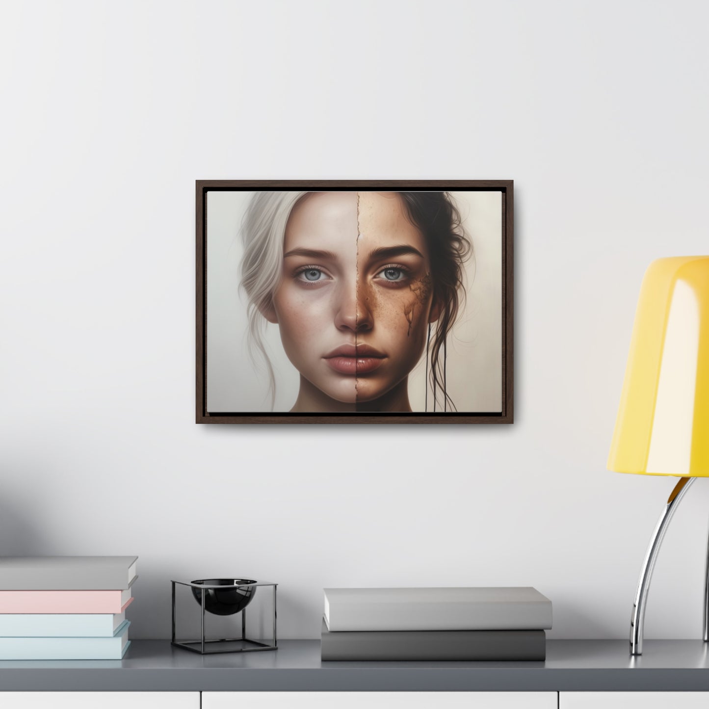 Woman, Face, Wall Art, Gallery Canvas Wraps, Horizontal Frame