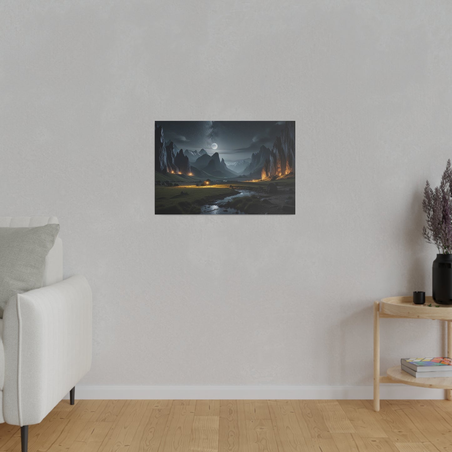 The Place Between the Cliffs, Wall Art, Matte Canvas, Stretched, 0.75"