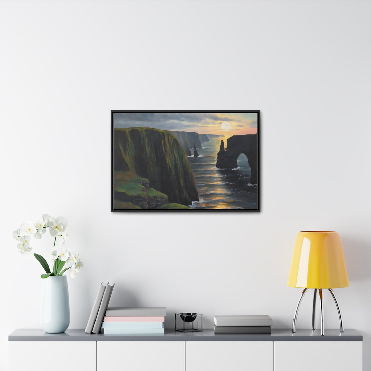 Irish Cliffs, Wall Art, Gallery Canvas Wraps, Horizontal Frame