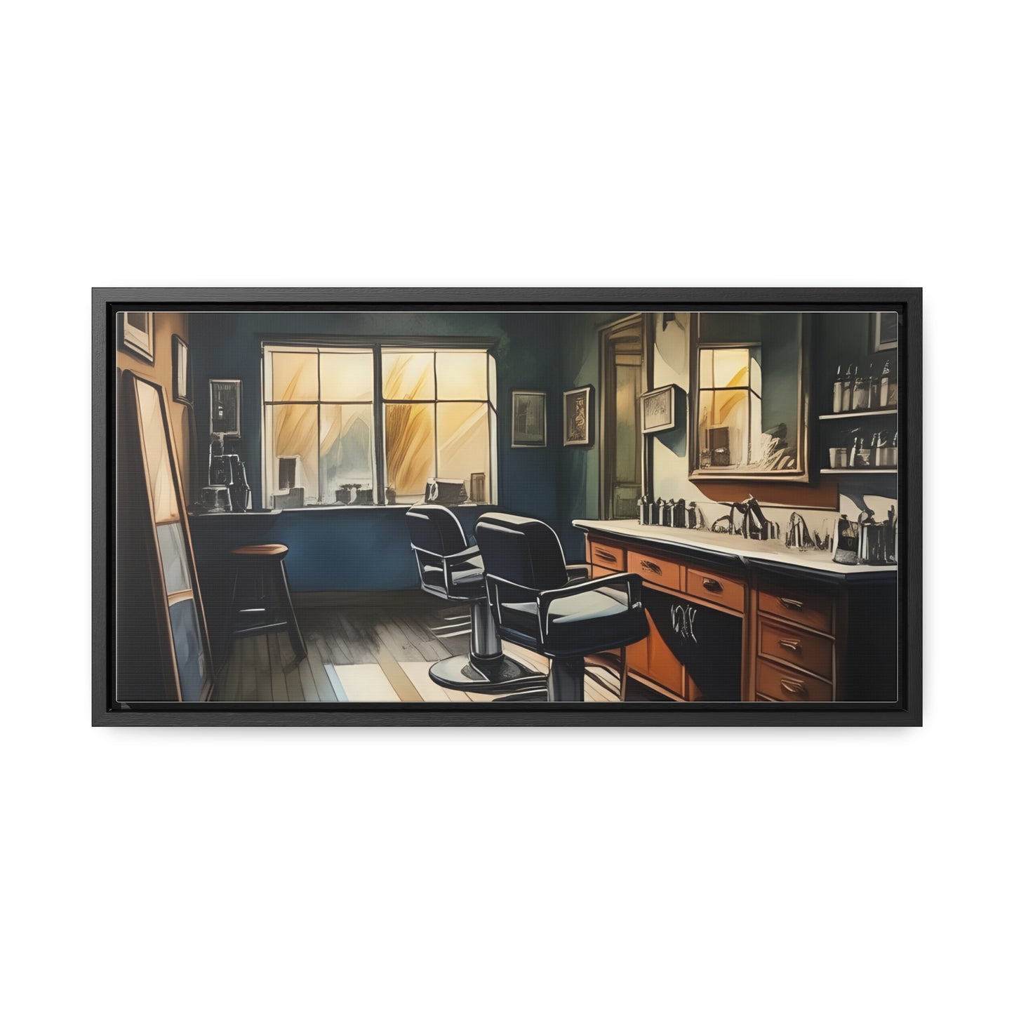 Barbershop, Wall Art, Gallery Canvas Wraps, Horizontal Frame