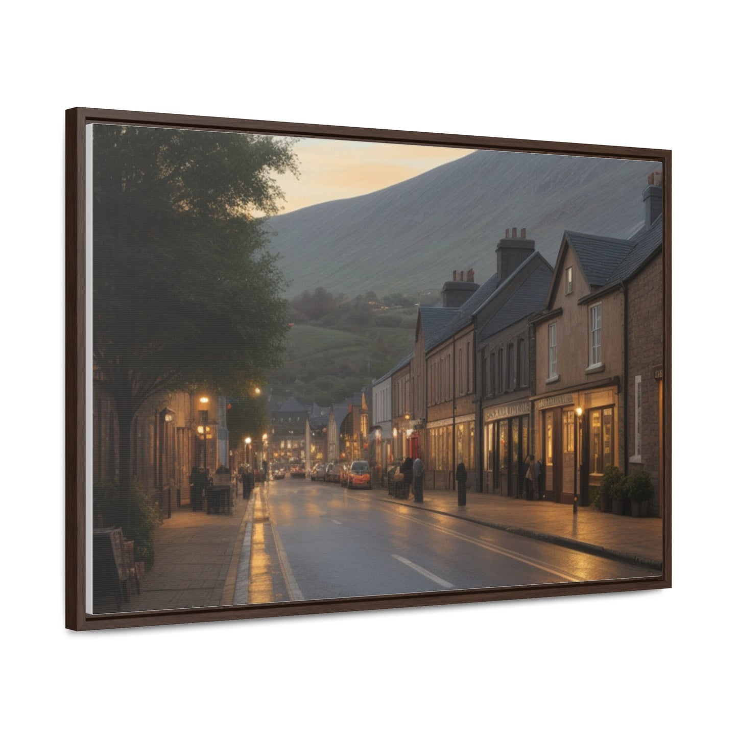 Town, Wall Art, Gallery Canvas Wraps, Horizontal Frame