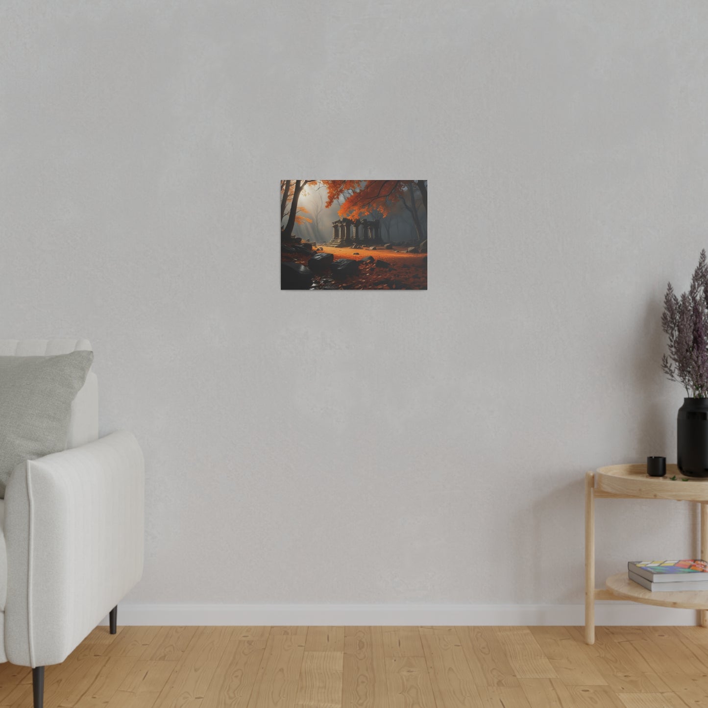 Ruins in the Woods, Wall Art, Matte Canvas, Stretched, 0.75"