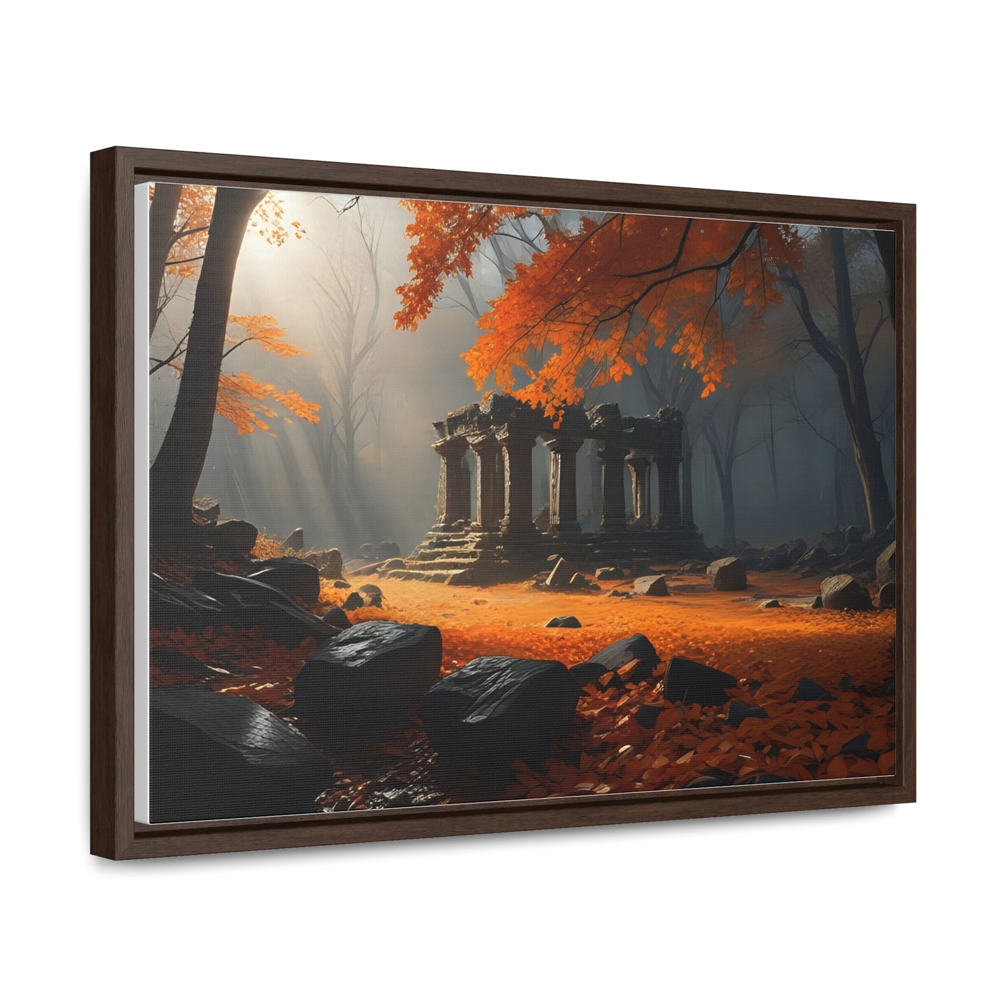 Ruins in the Wood, Wall Art, Gallery Canvas Wraps, Horizontal Frame