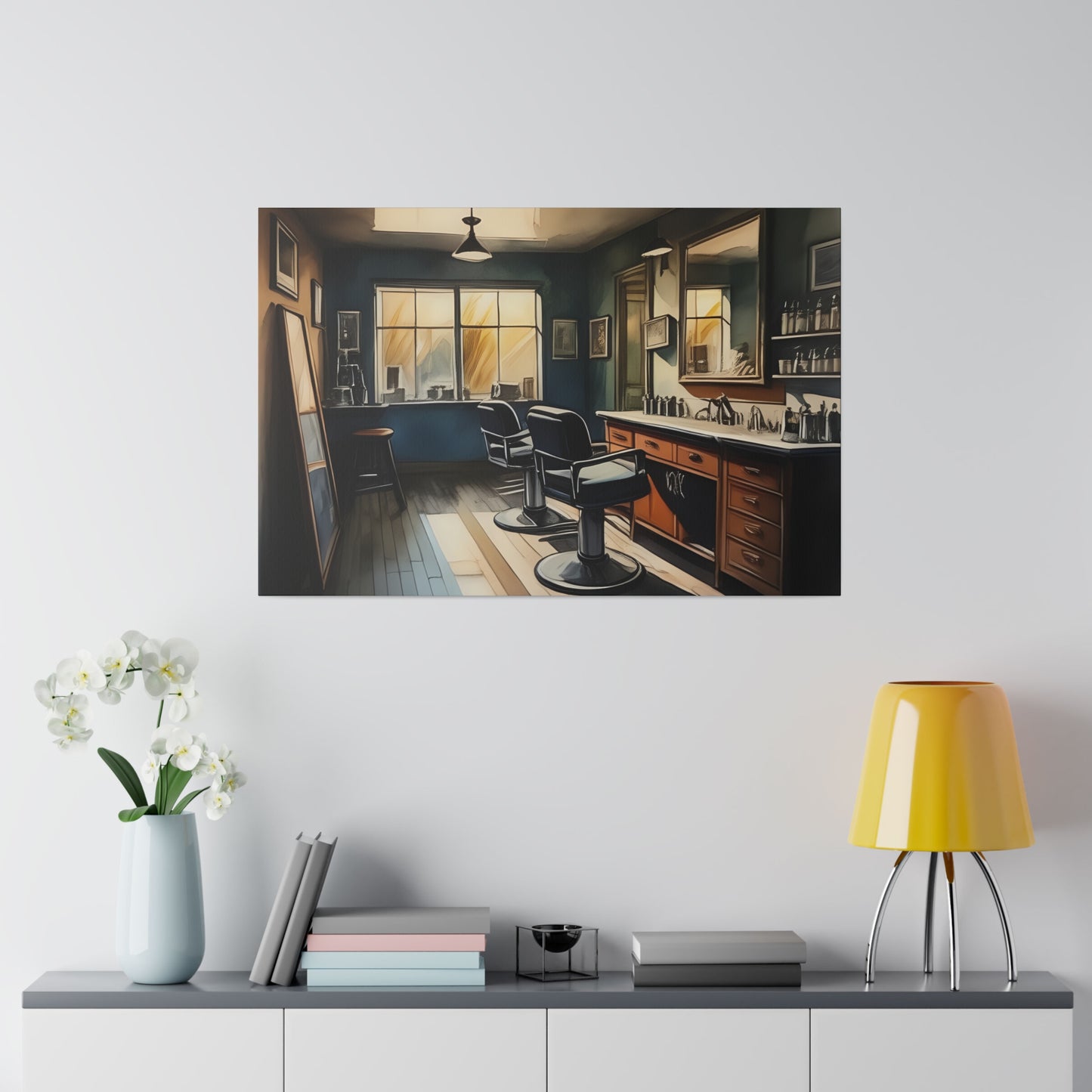 Barbershop, Wall Art, Matte Canvas, Stretched, 0.75"