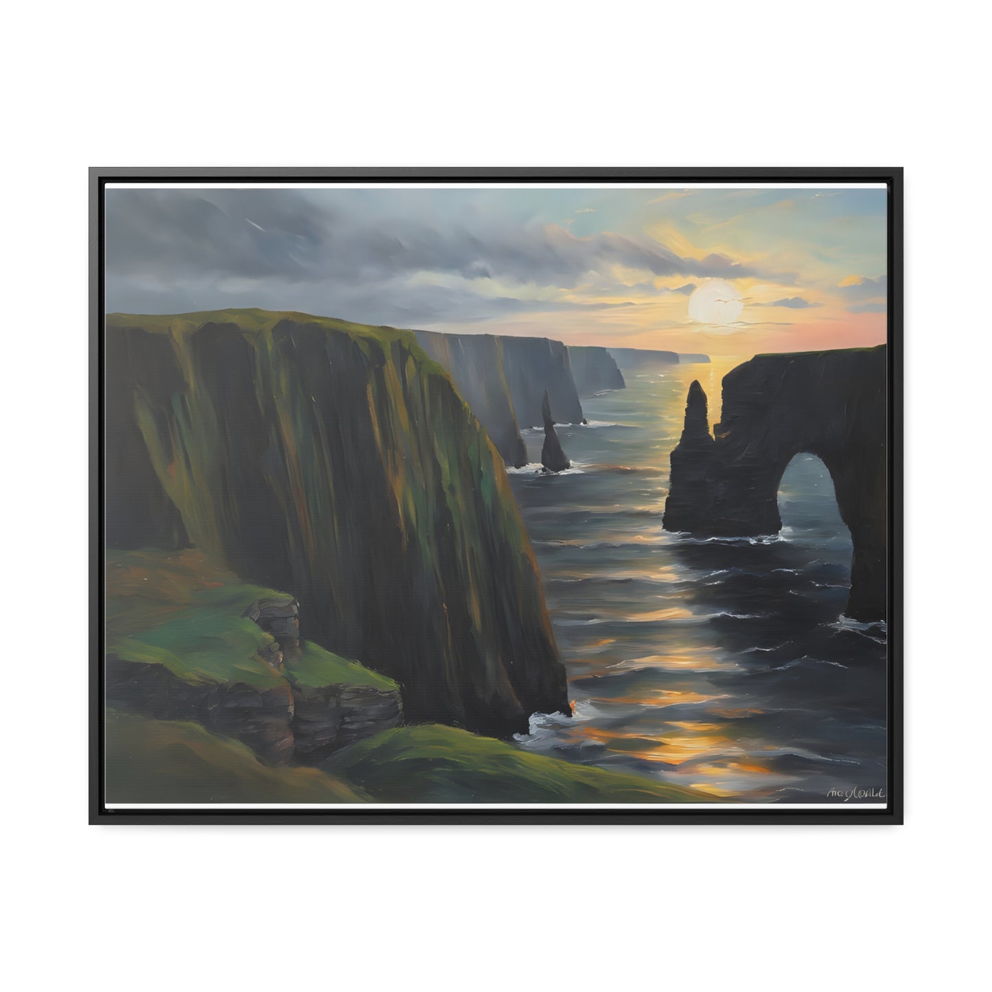 Irish Cliffs, Wall Art, Gallery Canvas Wraps, Horizontal Frame