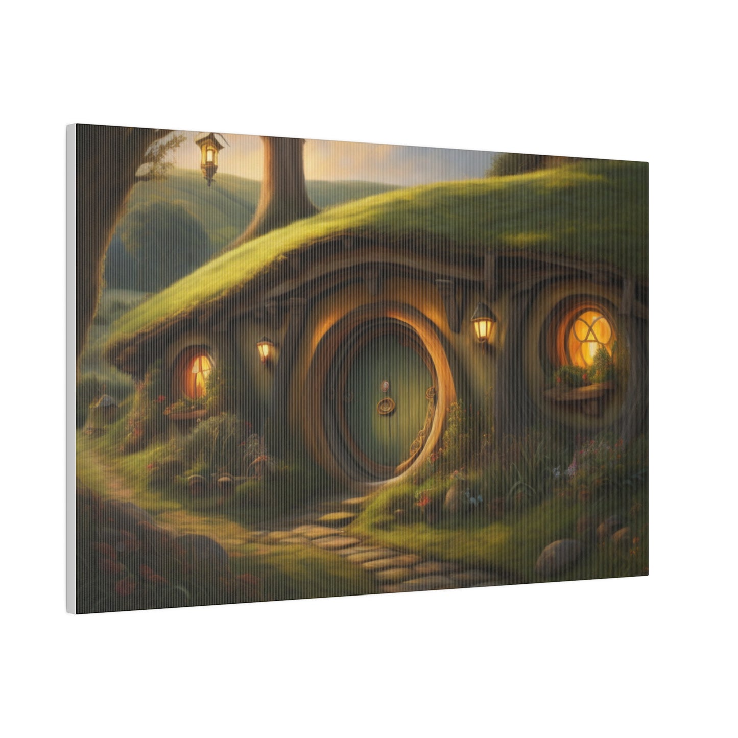 Hobbiton, Wall Art, Matte Canvas, Stretched, 0.75"