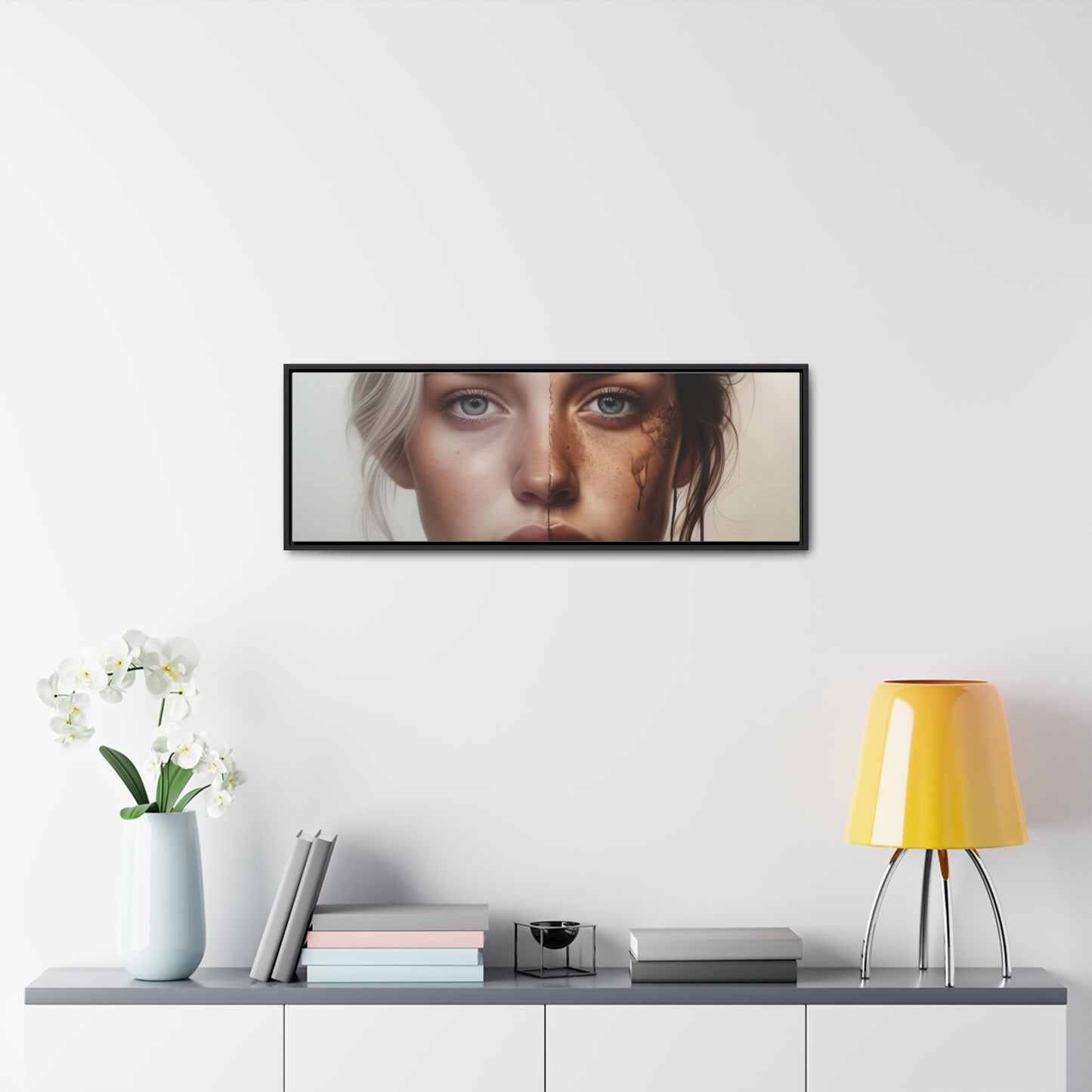 Woman, Face, Wall Art, Gallery Canvas Wraps, Horizontal Frame