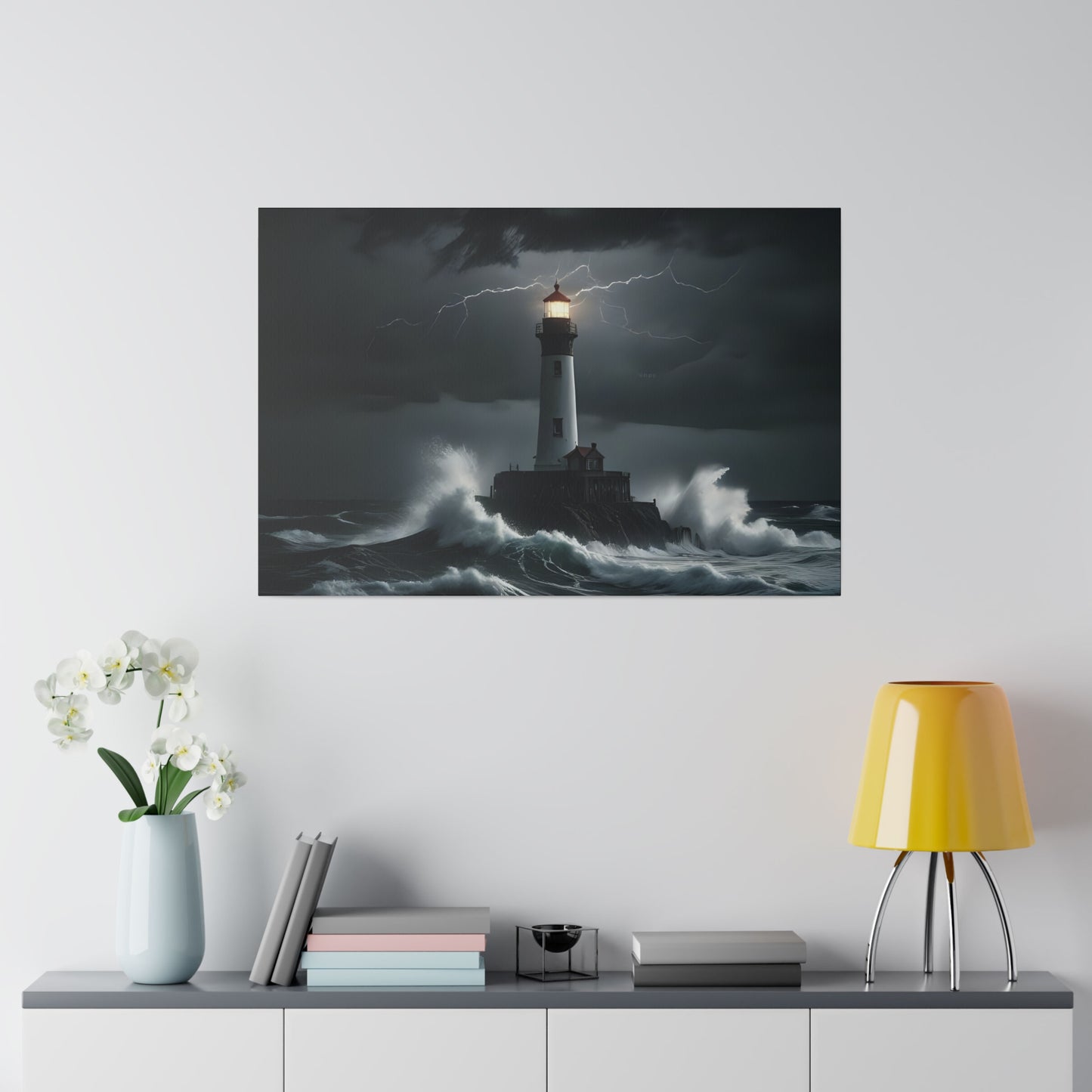 The light house, Wall Art, Matte Canvas, Stretched, 0.75"