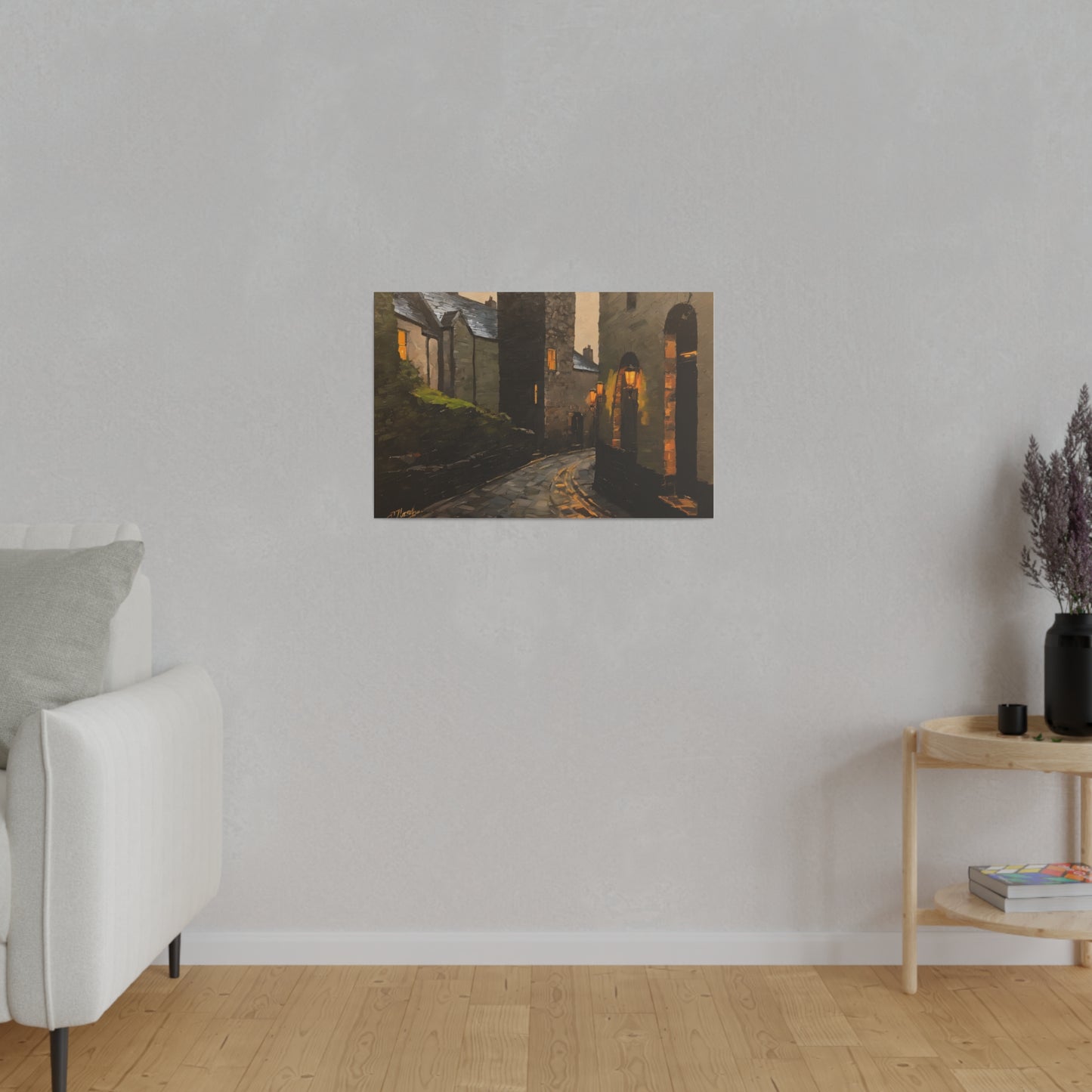 Walk the streets, Wall Art, Matte Canvas, Stretched, 0.75"