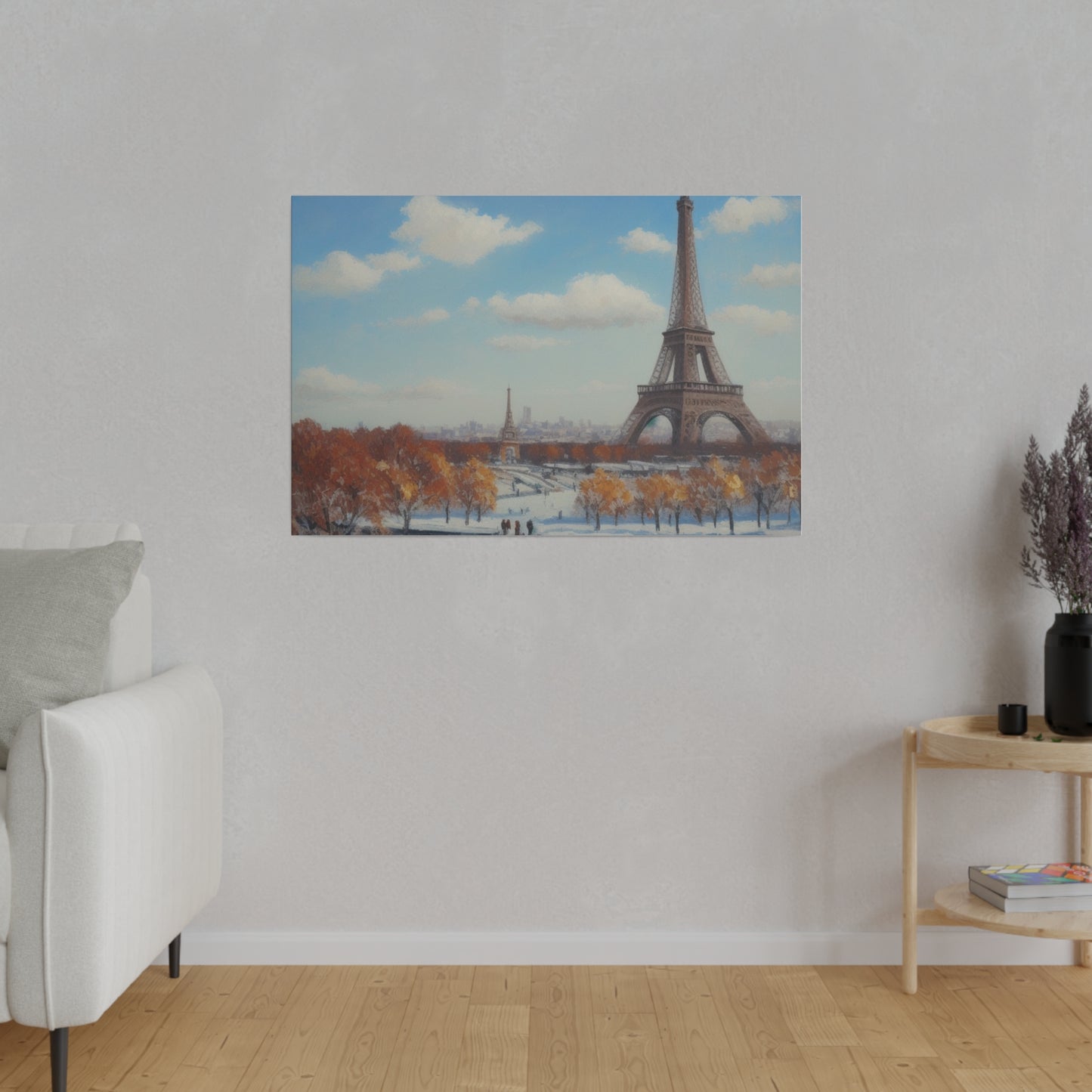 Eiffel Tower, Wall Art, Matte Canvas, Stretched, 0.75"