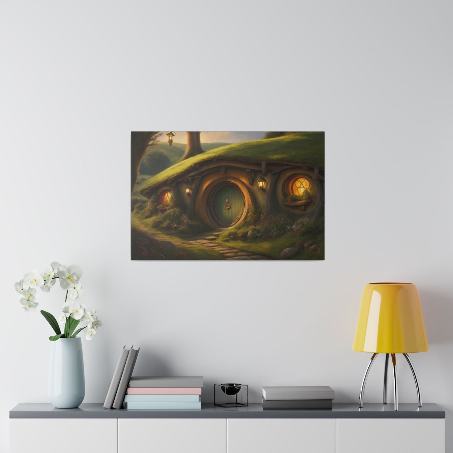 Hobbiton, Wall Art, Matte Canvas, Stretched, 0.75"