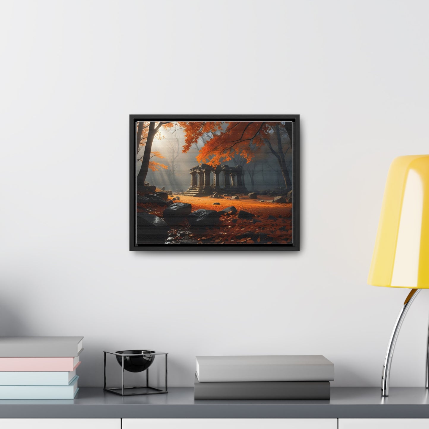 Ruins in the Wood, Wall Art, Gallery Canvas Wraps, Horizontal Frame