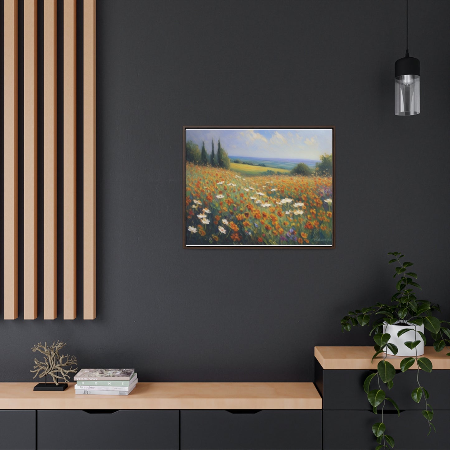 Field of flowers, Gallery Canvas Wraps, Horizontal Frame