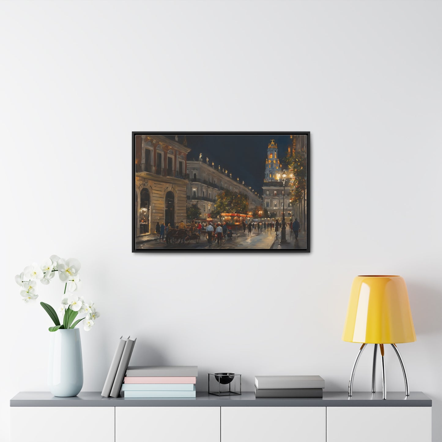 Night Walk, Wall Art, Gallery Canvas Wraps, Horizontal Frame