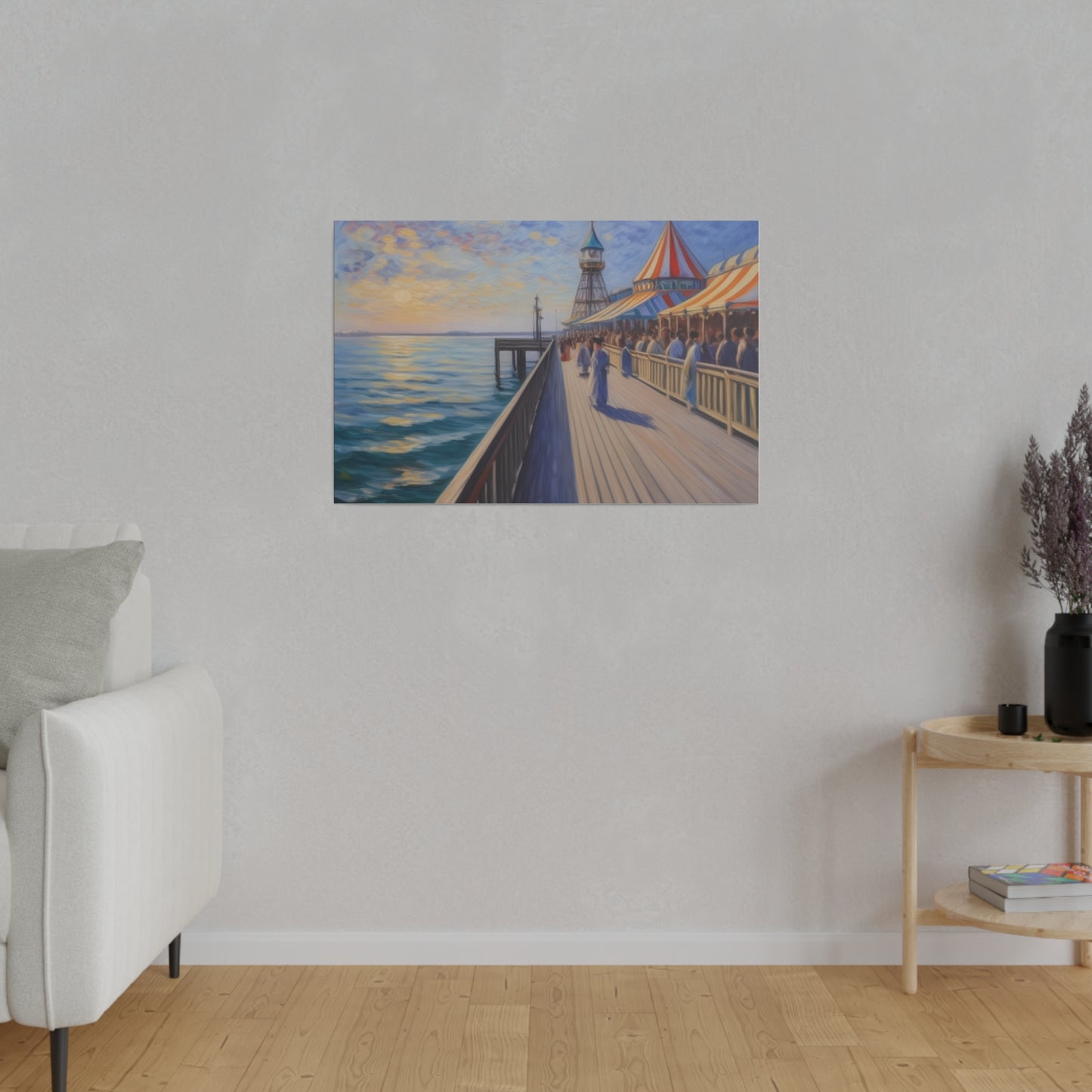 Pier, Wall Art, Matte Canvas, Stretched, 0.75"