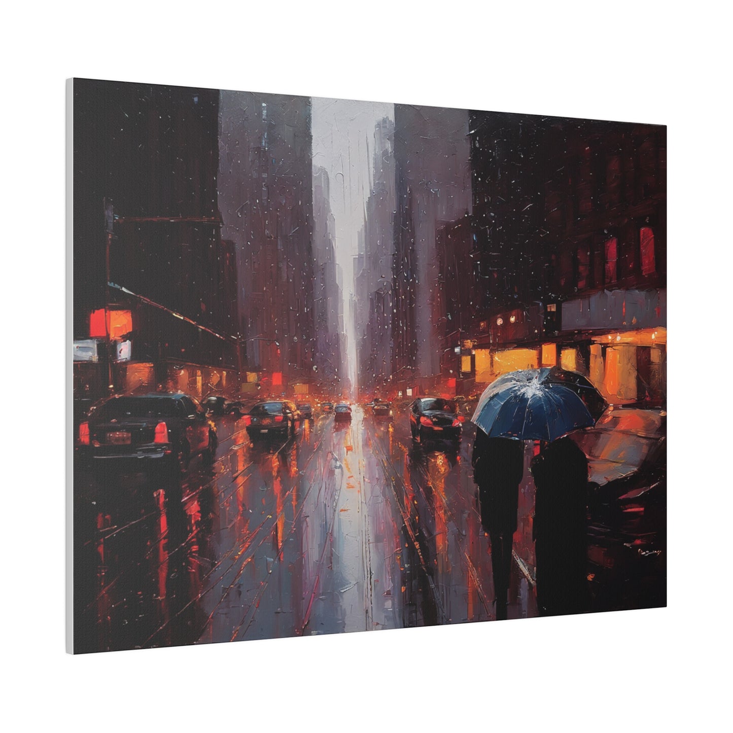 City Streets, Wall Art, Matte Canvas, Stretched, 0.75"