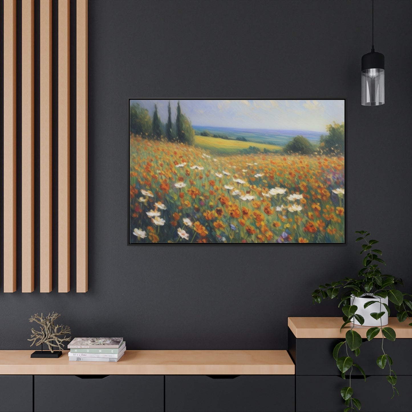 Field of flowers, Gallery Canvas Wraps, Horizontal Frame