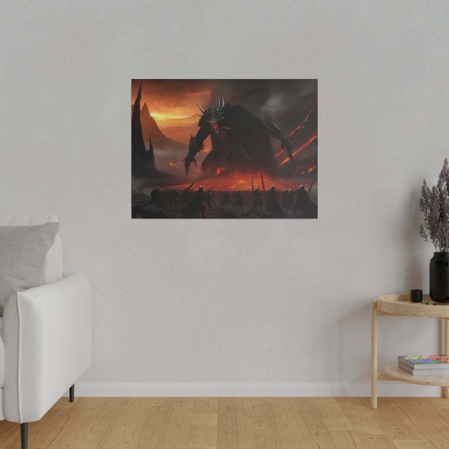 Lord Of The Rings, Morgoth, Wall Art, Matte Canvas, Stretched, 0.75"