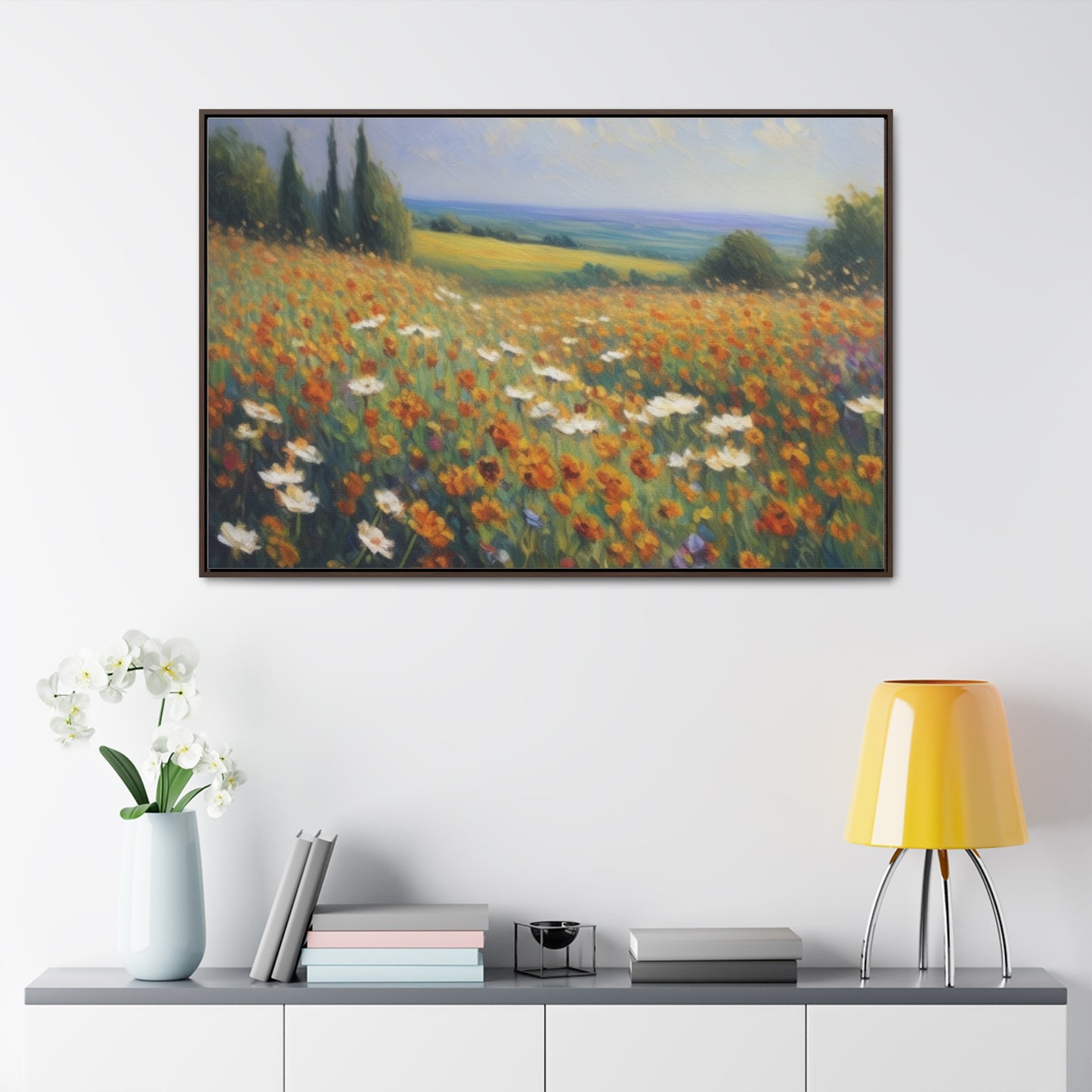 Field of flowers, Gallery Canvas Wraps, Horizontal Frame