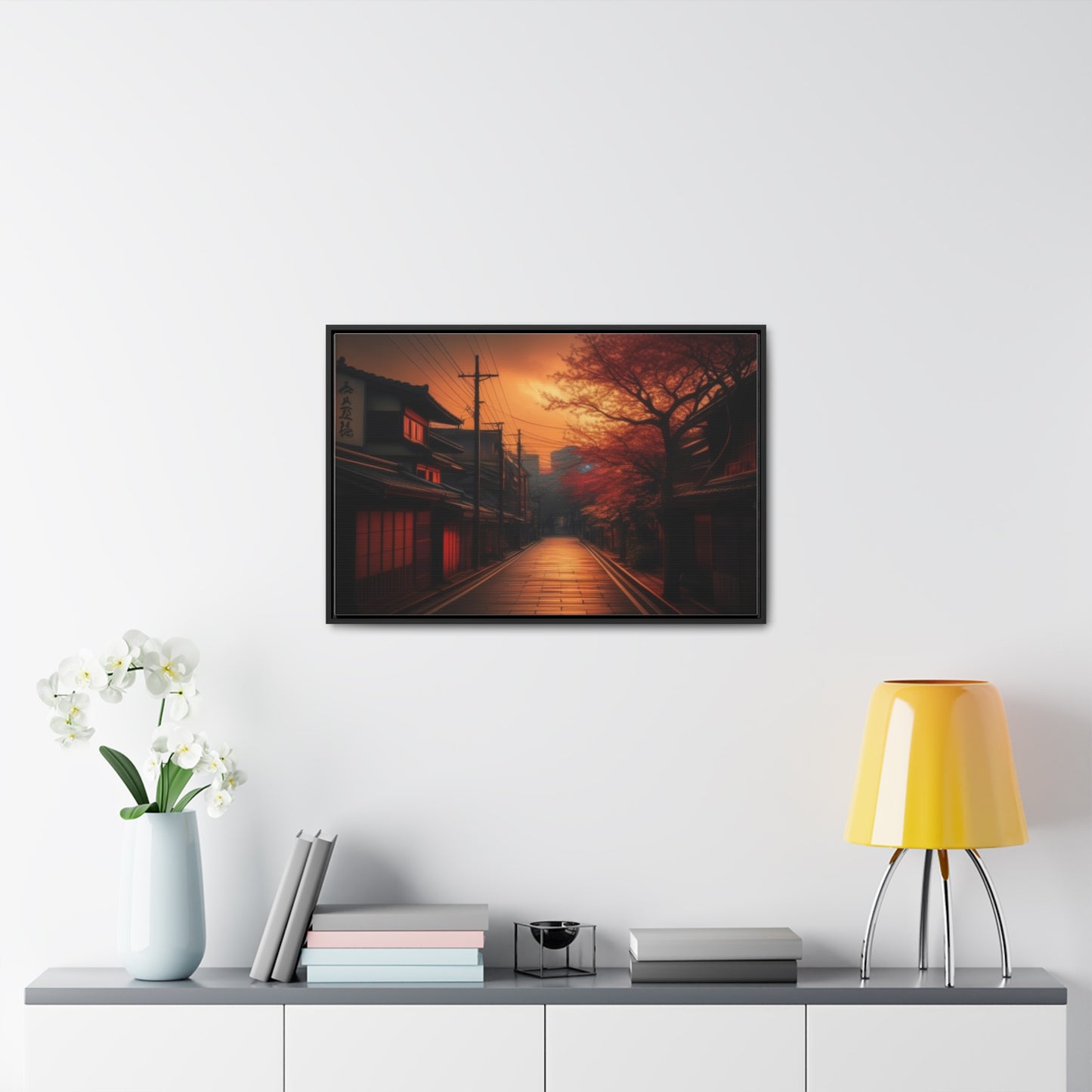 Japanese Village, Wall Art, Gallery Canvas Wraps, Horizontal Frame