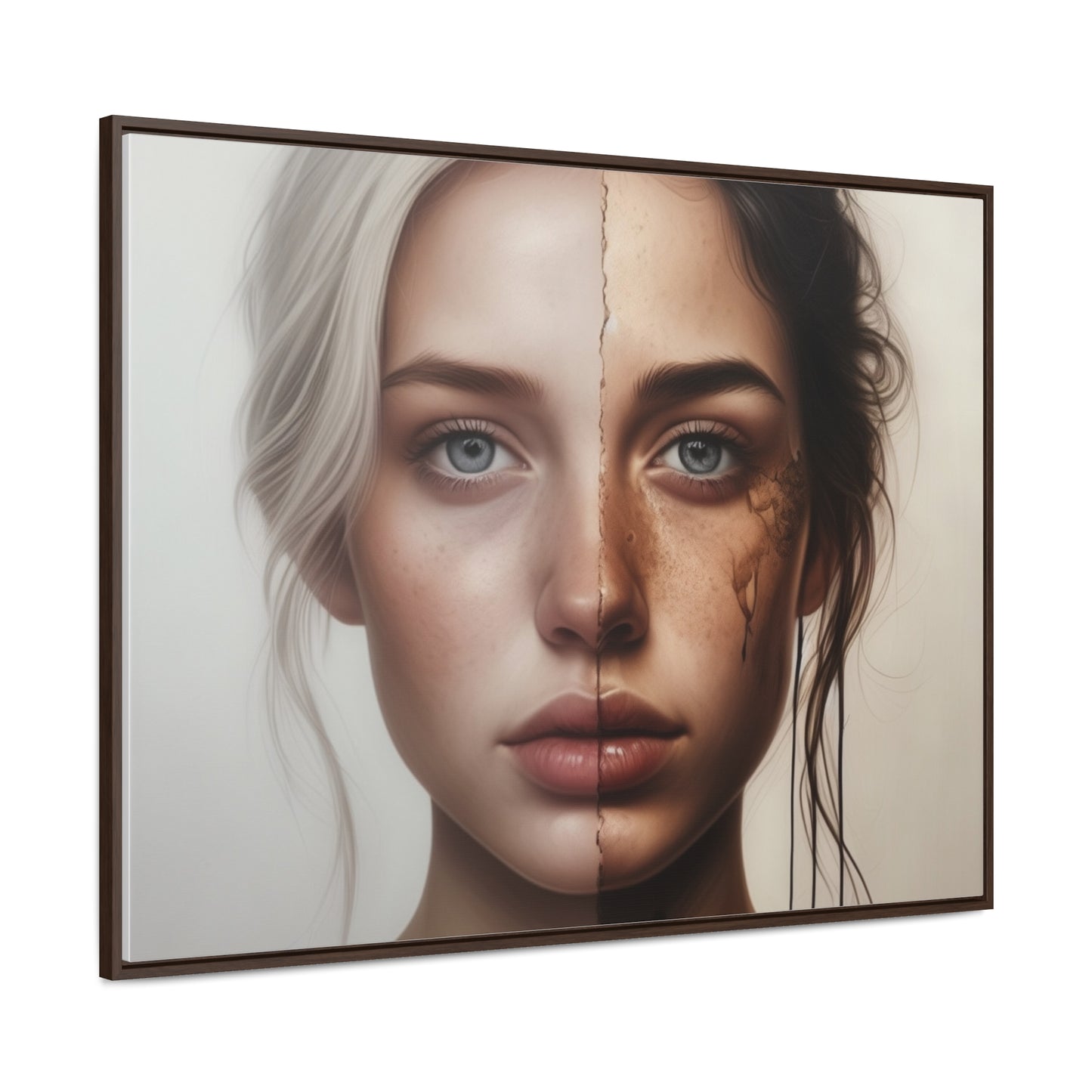 Woman, Face, Wall Art, Gallery Canvas Wraps, Horizontal Frame