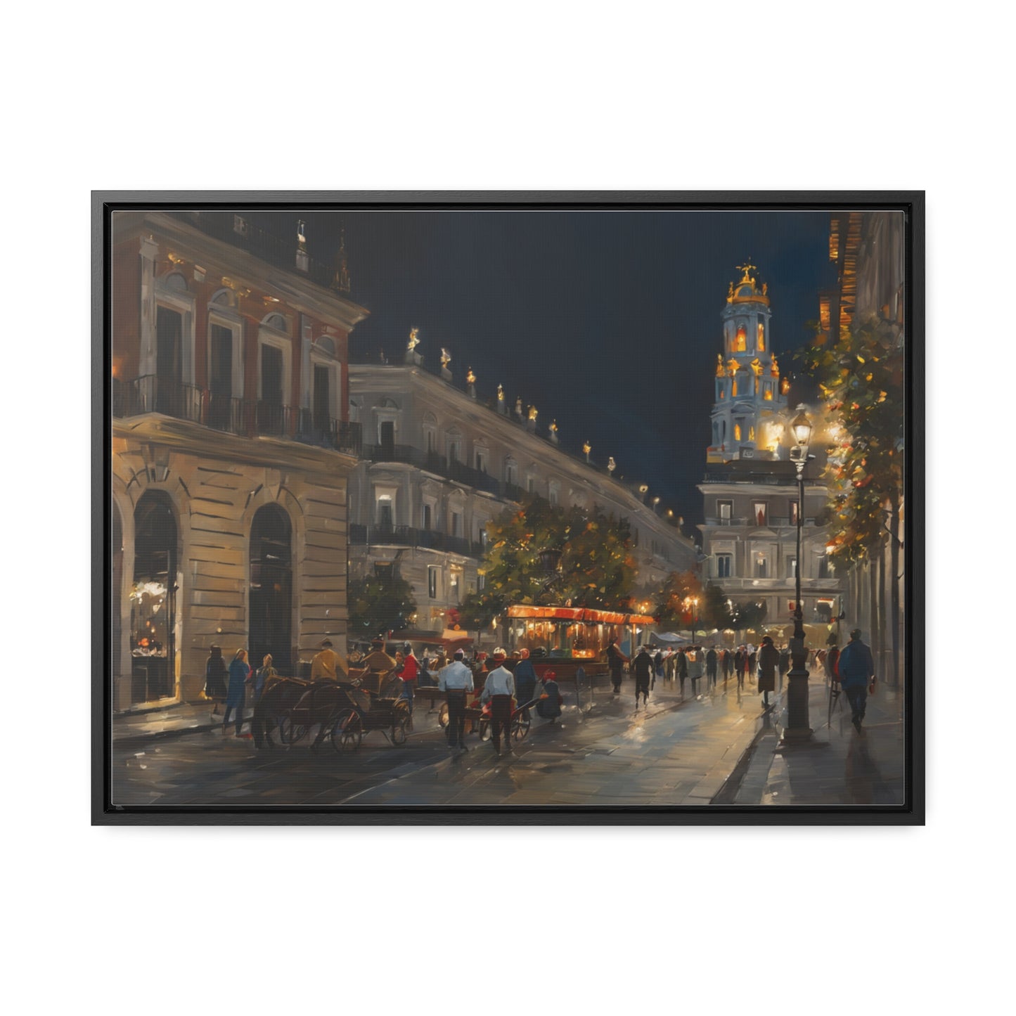 Night Walk, Wall Art, Gallery Canvas Wraps, Horizontal Frame