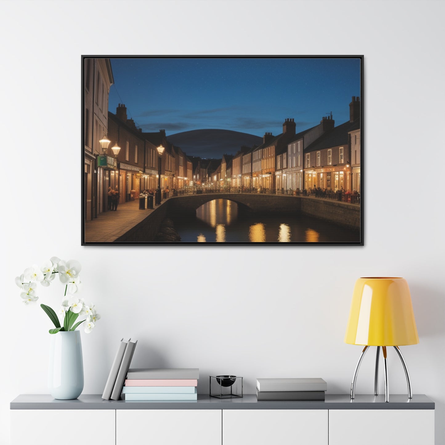 Canal, Wall Art, Gallery Canvas Wraps, Horizontal Frame