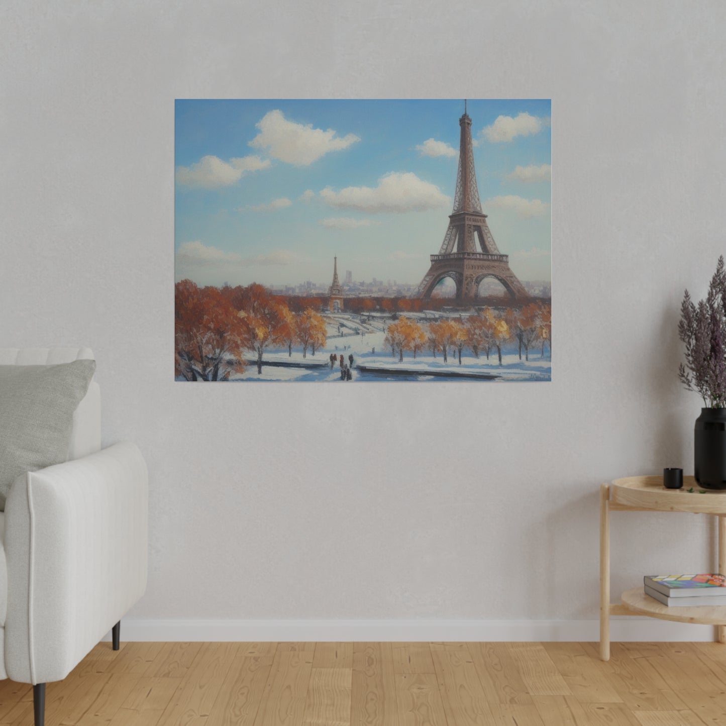 Eiffel Tower, Wall Art, Matte Canvas, Stretched, 0.75"