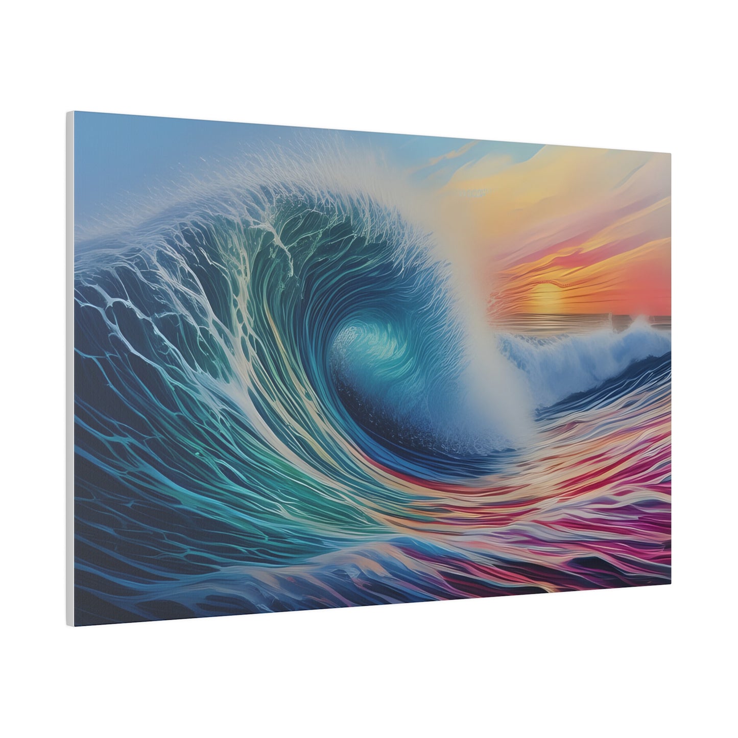 Wave, Beach, Wall Art, Matte Canvas, Stretched, 0.75"