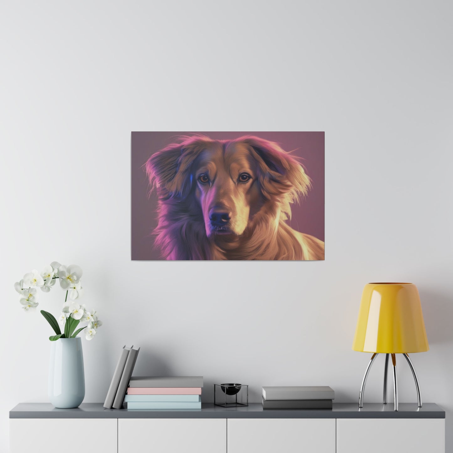 Dog, Wall Art, Matte Canvas, Stretched, 0.75"