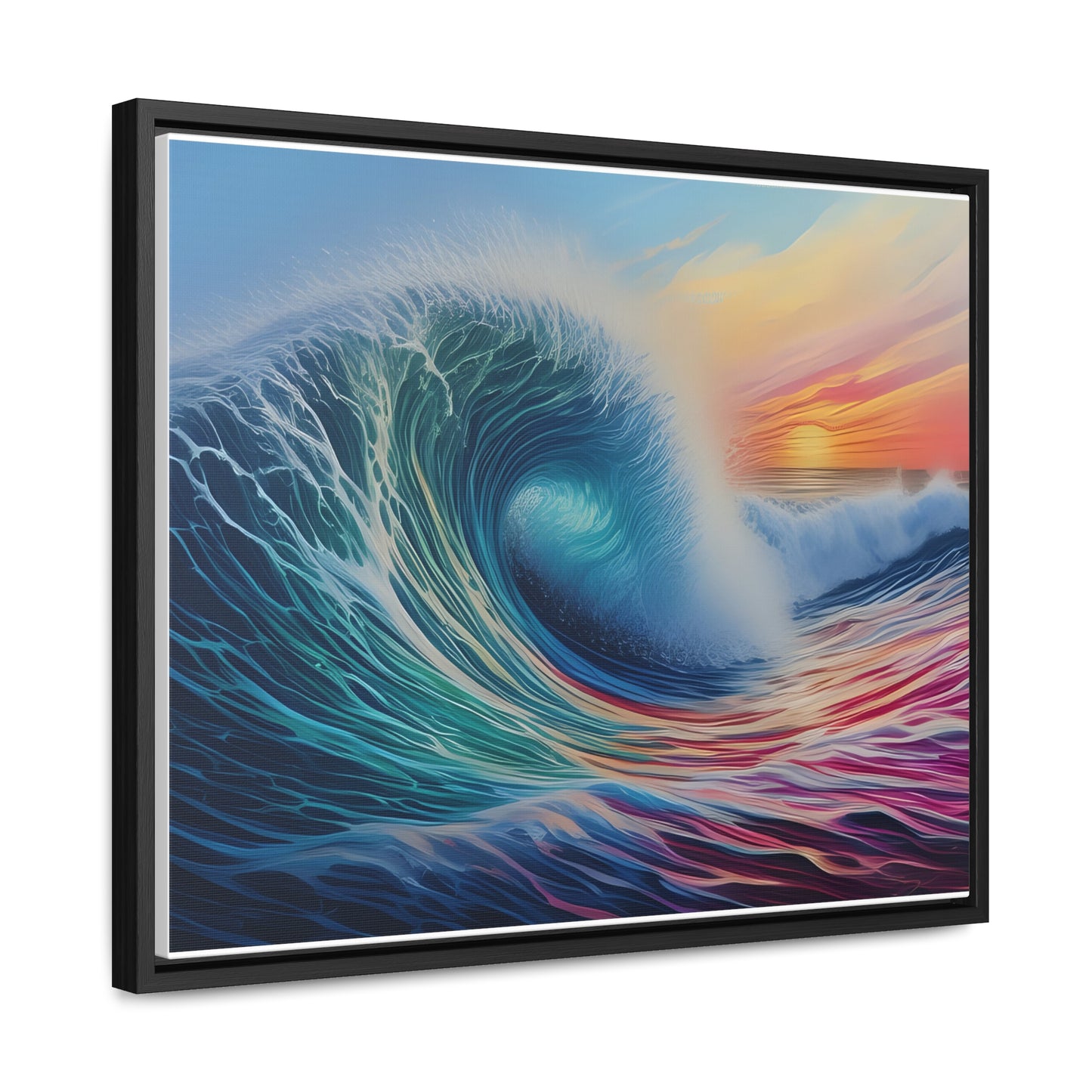 Beach Wave, Wall Art, Gallery Canvas Wraps, Horizontal Frame