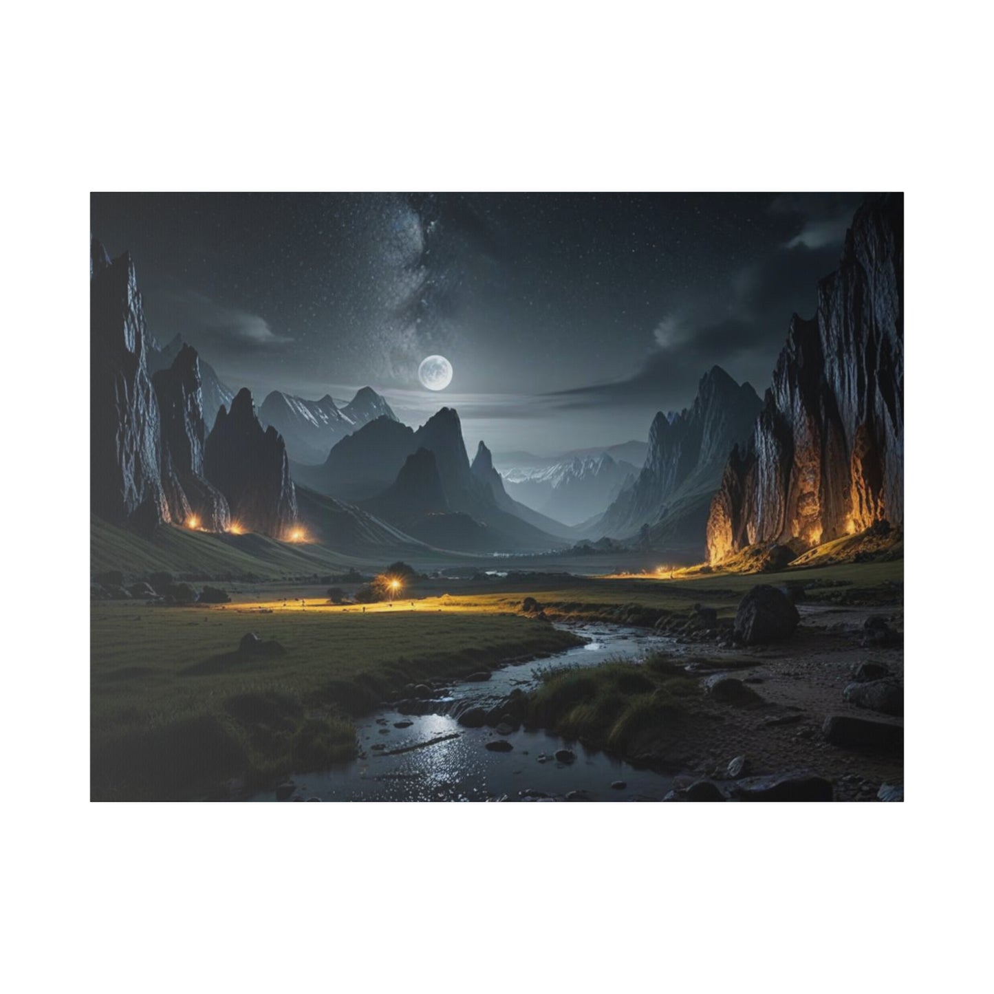 The Place Between the Cliffs, Wall Art, Matte Canvas, Stretched, 0.75"