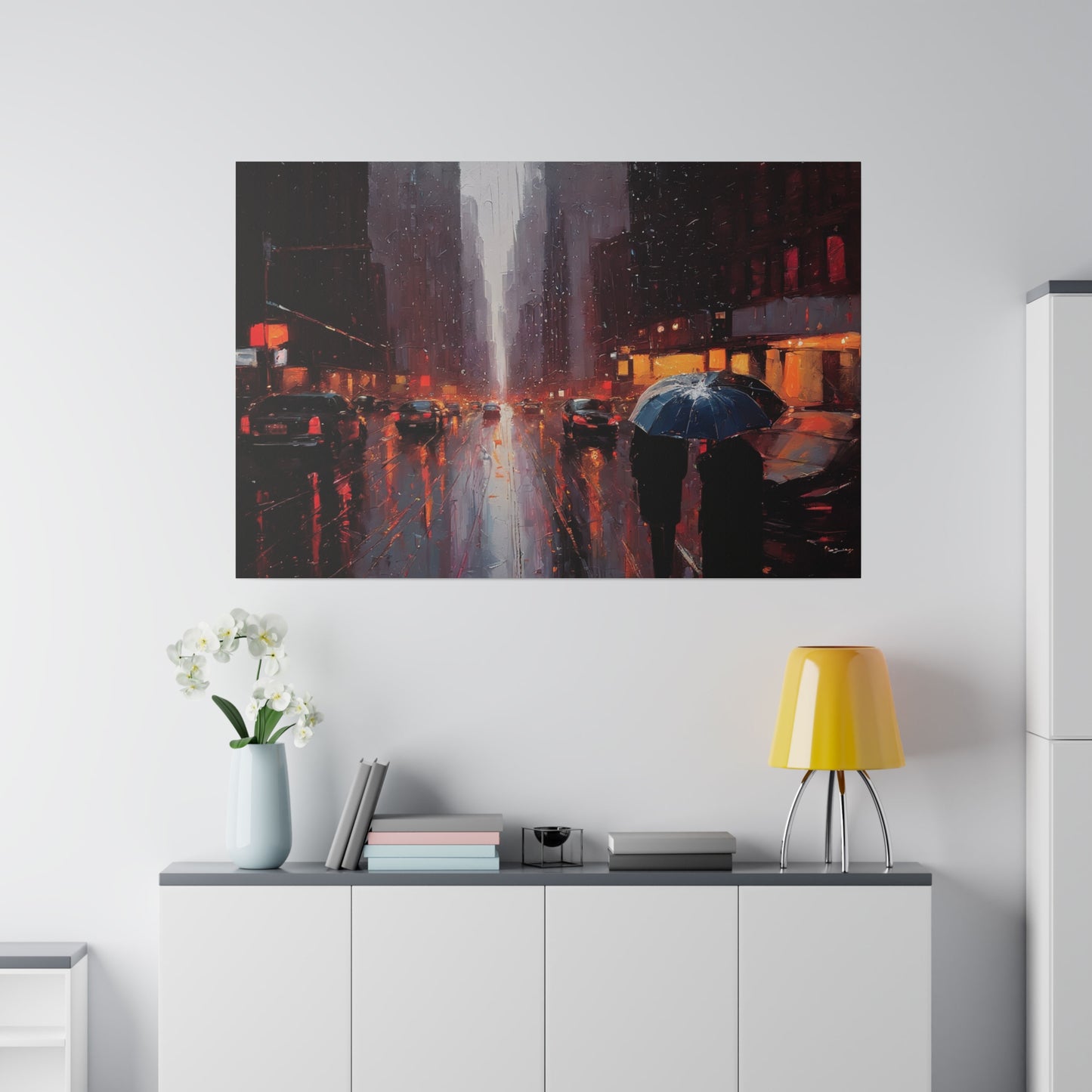 City Streets, Wall Art, Matte Canvas, Stretched, 0.75"