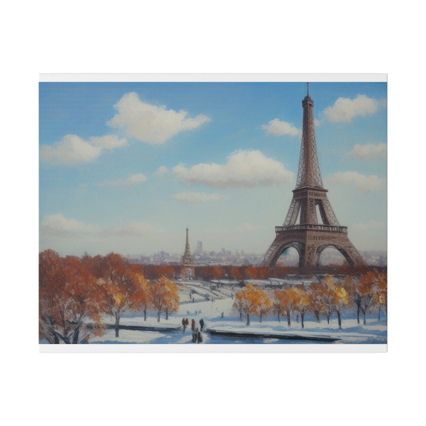 Eiffel Tower, Wall Art, Matte Canvas, Stretched, 0.75"