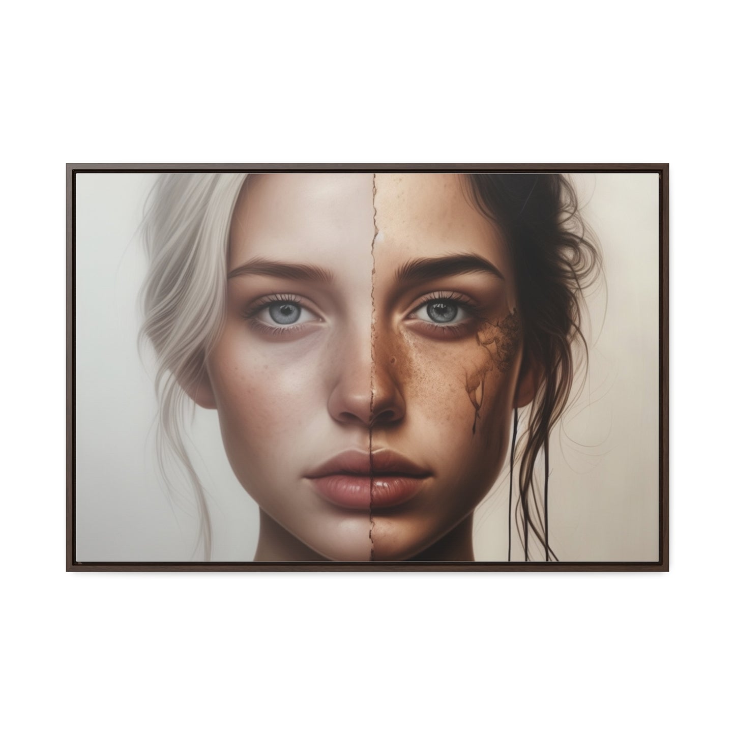 Woman, Face, Wall Art, Gallery Canvas Wraps, Horizontal Frame