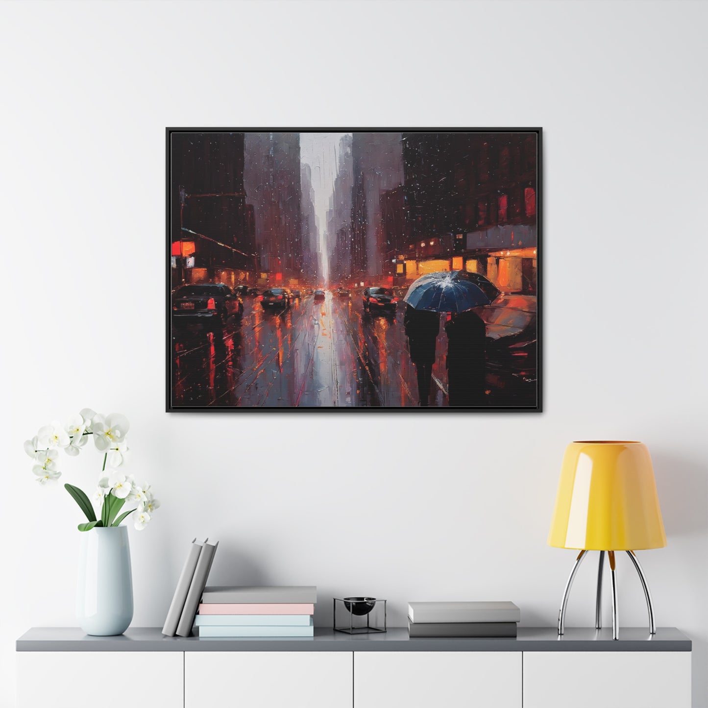 City Streets, Wall Art, Gallery Canvas Wraps, Horizontal Frame