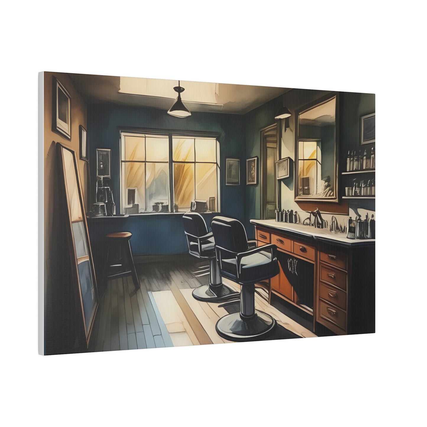 Barbershop, Wall Art, Matte Canvas, Stretched, 0.75"