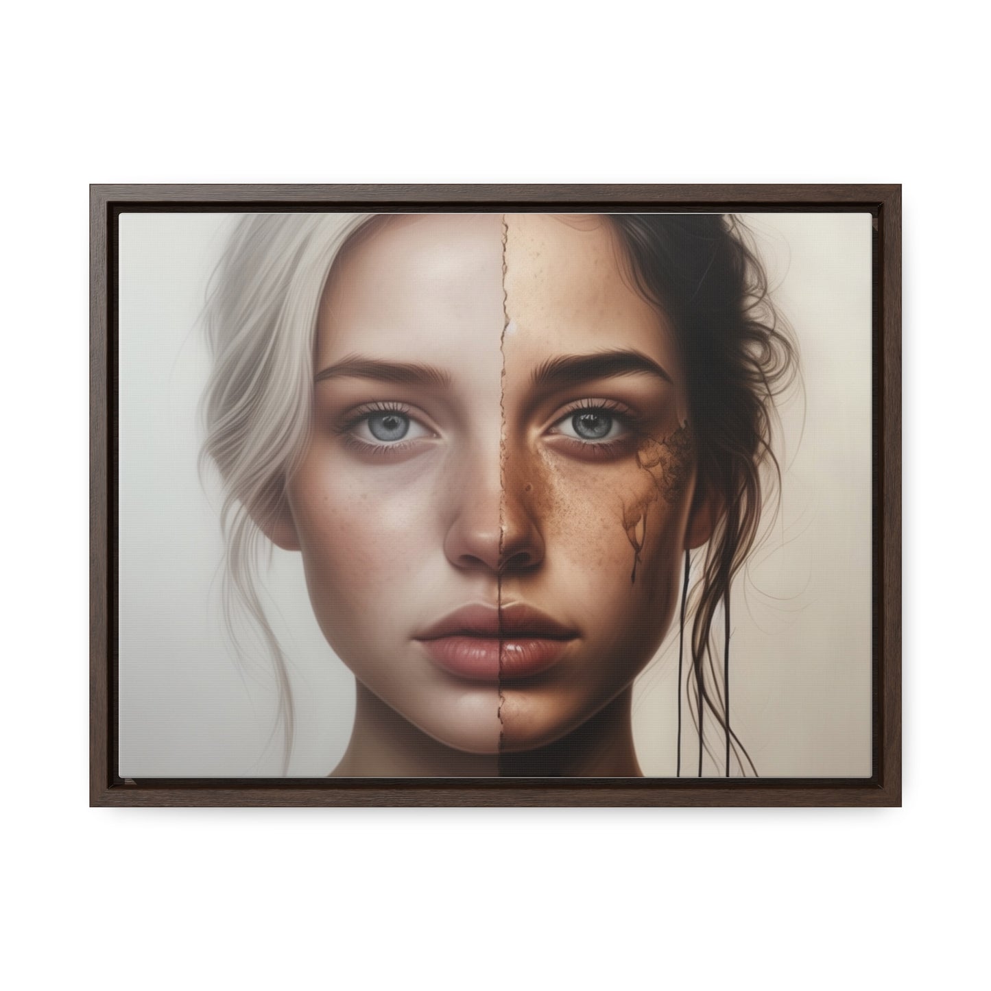 Woman, Face, Wall Art, Gallery Canvas Wraps, Horizontal Frame