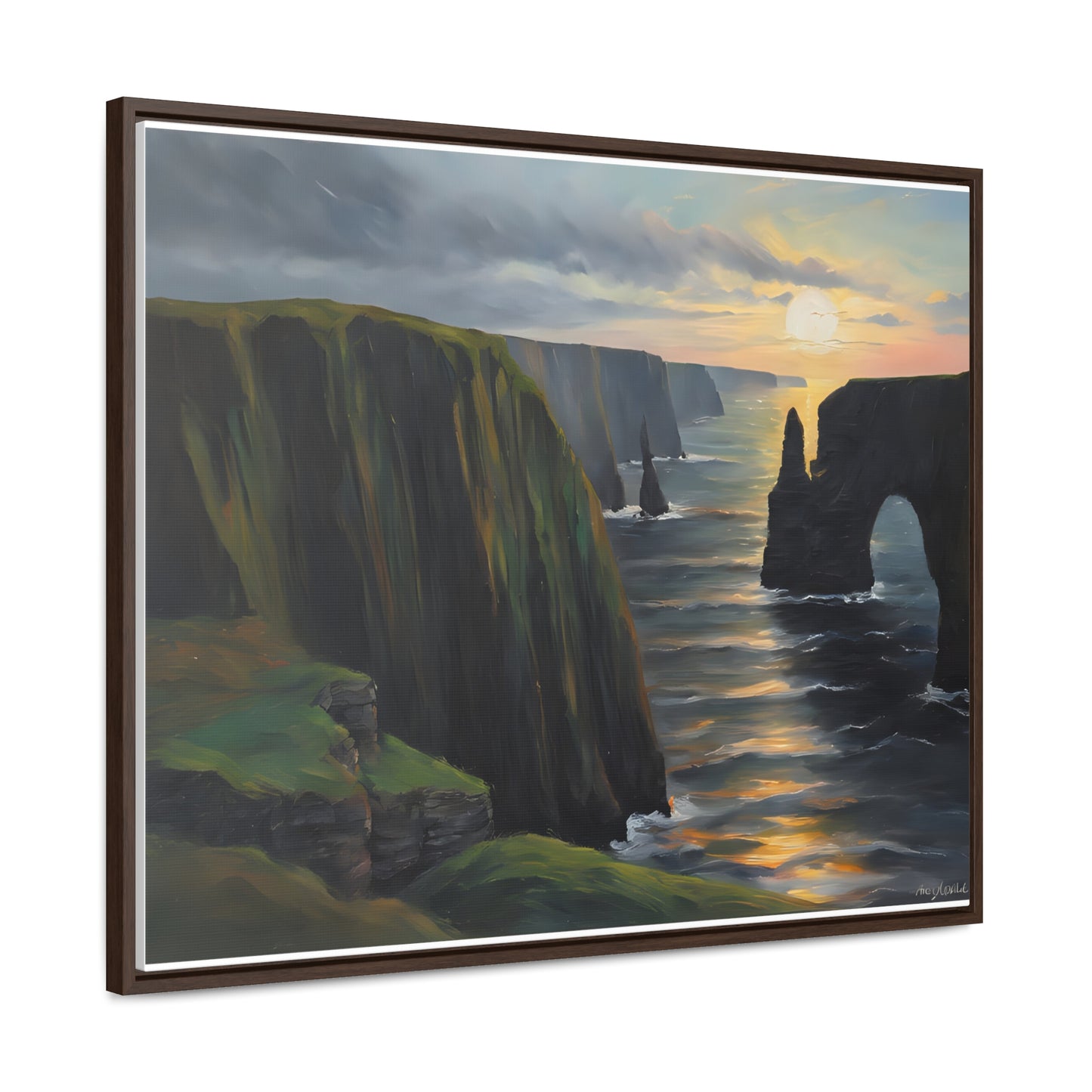 Irish Cliffs, Wall Art, Gallery Canvas Wraps, Horizontal Frame