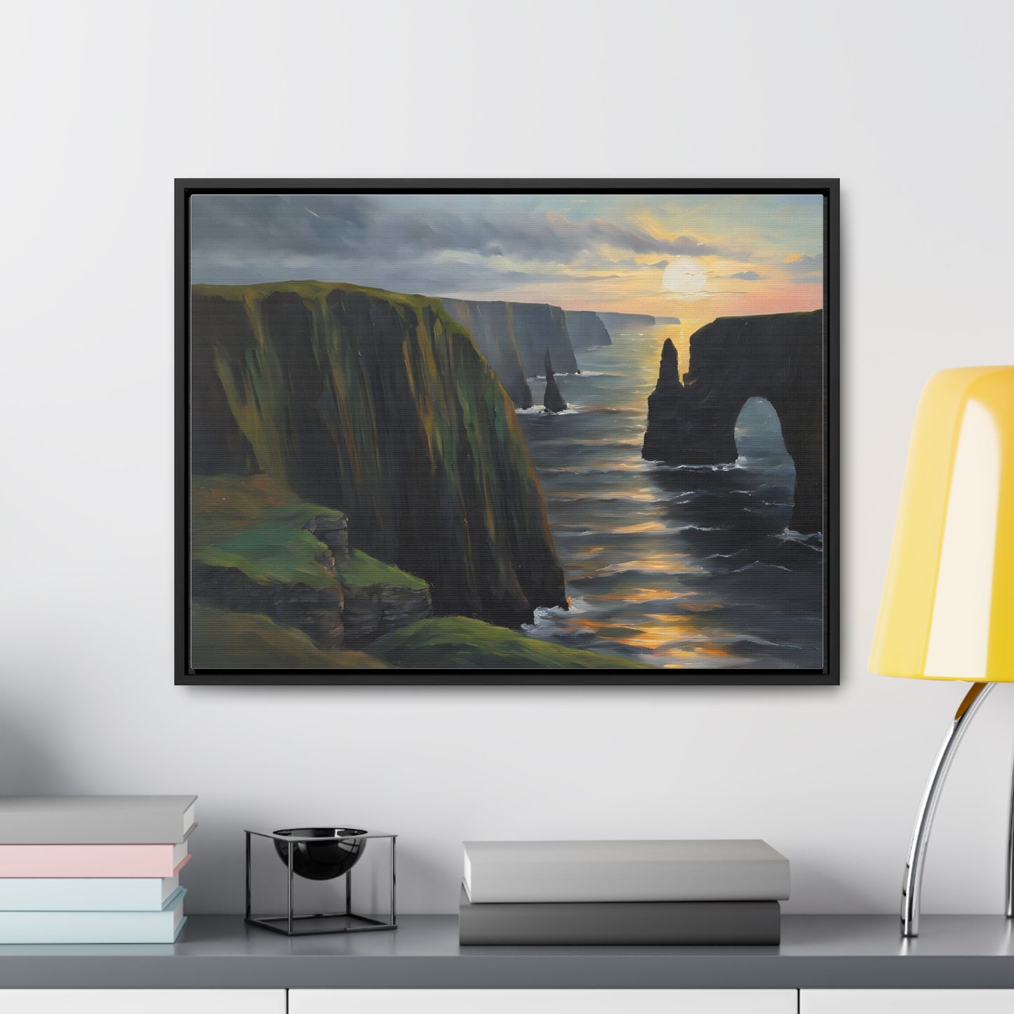 Irish Cliffs, Wall Art, Gallery Canvas Wraps, Horizontal Frame