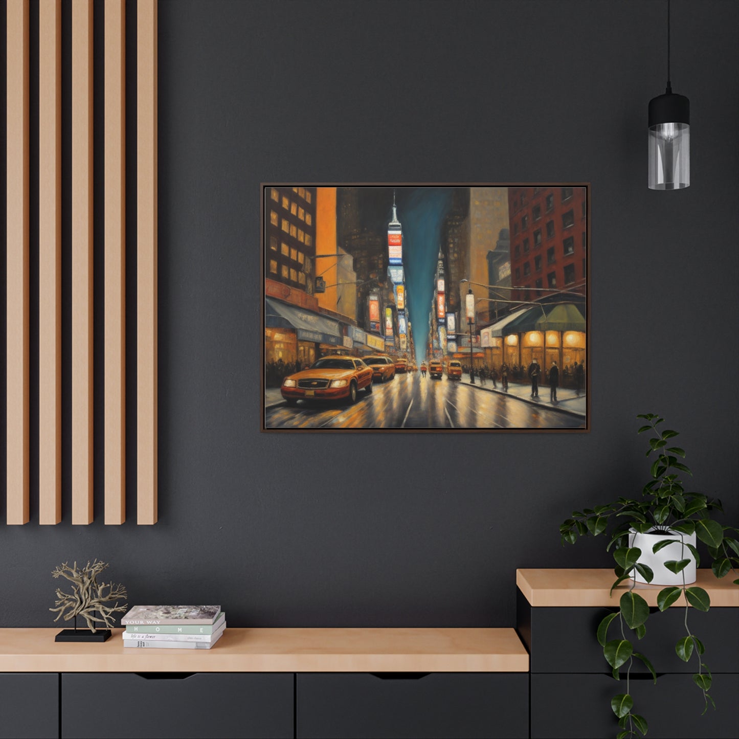 The City, Wall Art, Gallery Canvas Wraps, Horizontal Frame