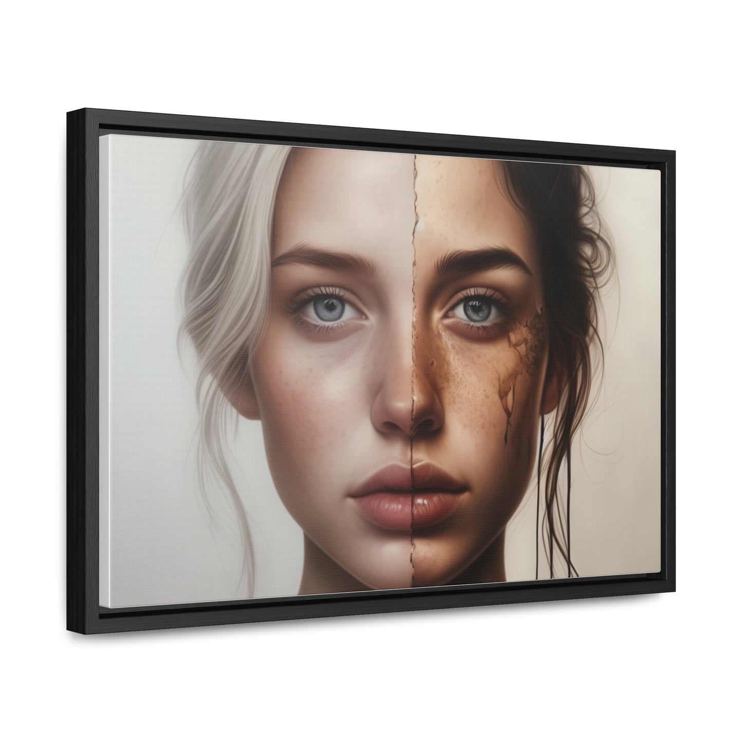 Woman, Face, Wall Art, Gallery Canvas Wraps, Horizontal Frame