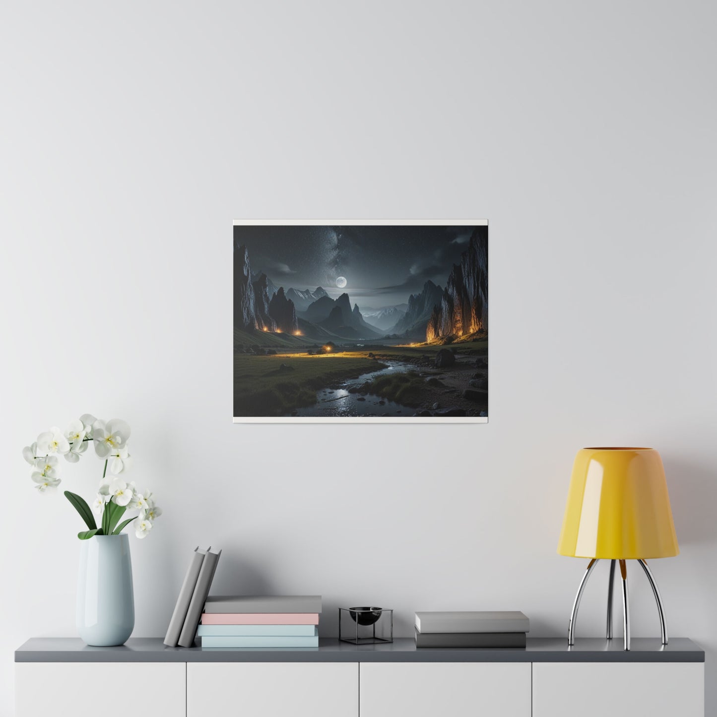 The Place Between the Cliffs, Wall Art, Matte Canvas, Stretched, 0.75"