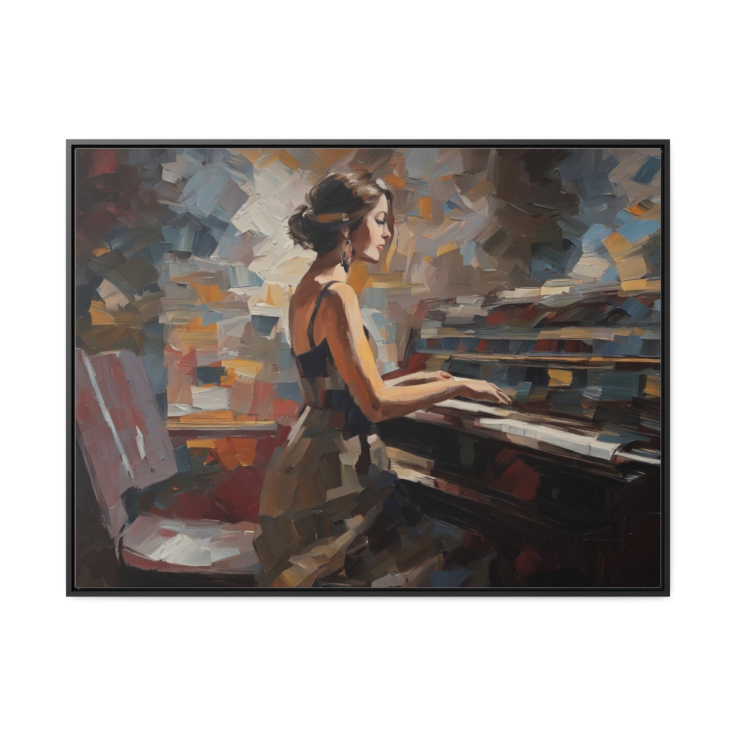 Piano, Wall Art, Gallery Canvas Wraps, Horizontal Frame