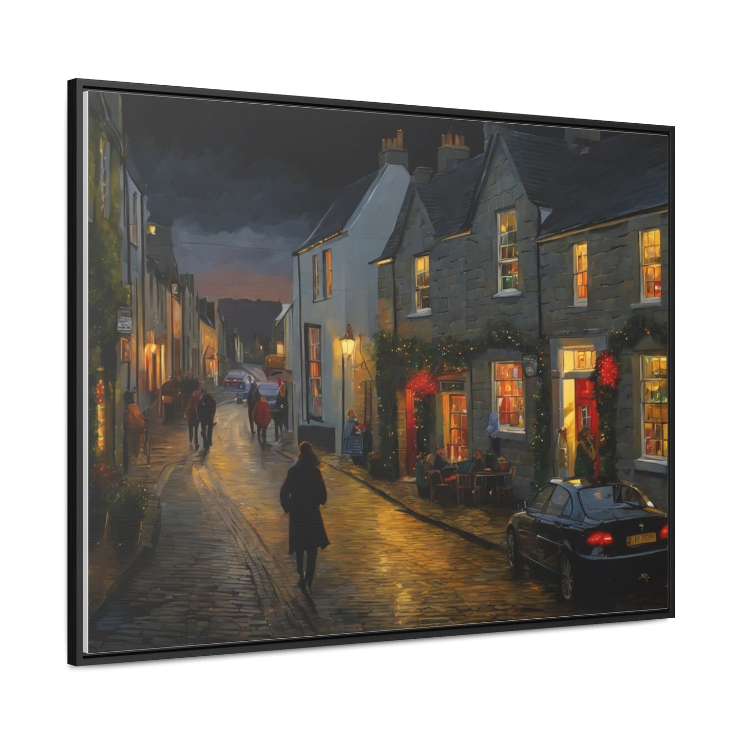 Calm Town, Wall Art, Gallery Canvas Wraps, Horizontal Frame