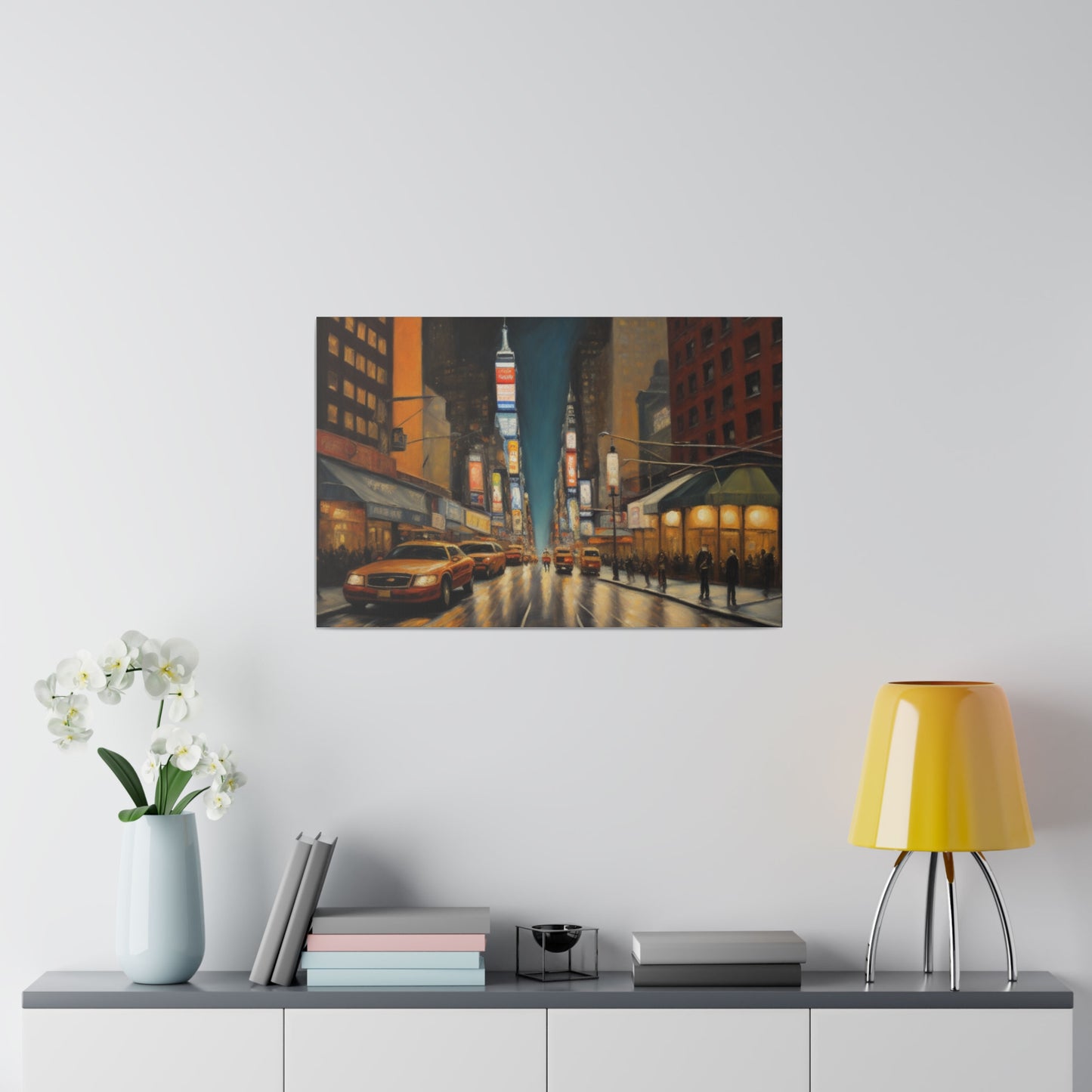 The City, Wall Art, Matte Canvas, Stretched, 0.75"